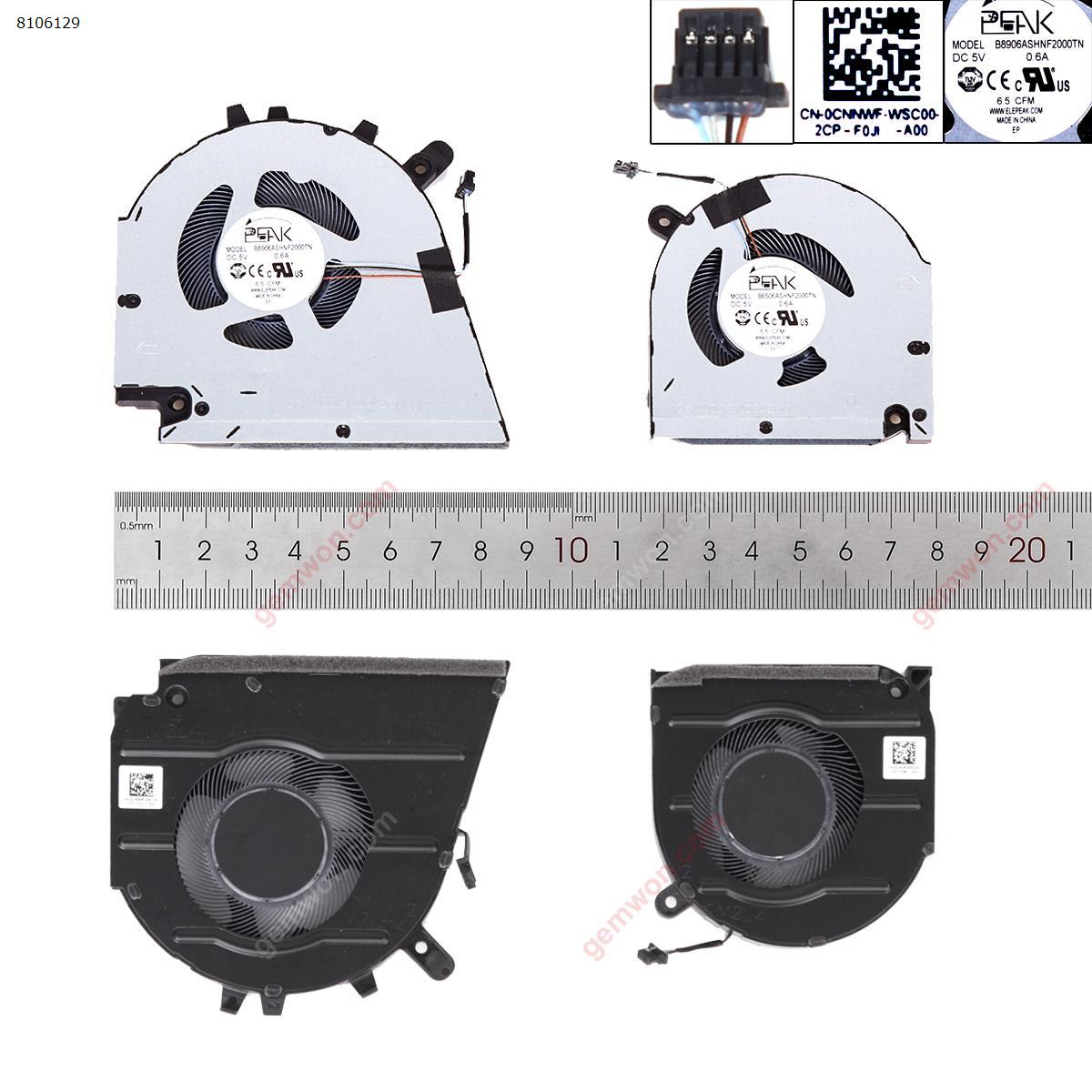 Picture of New Replacement CPU Cooling Fan For DELL Inspiron 15 7510  L+R （ORG ）. 0GJN2R 0CNNWF Layout