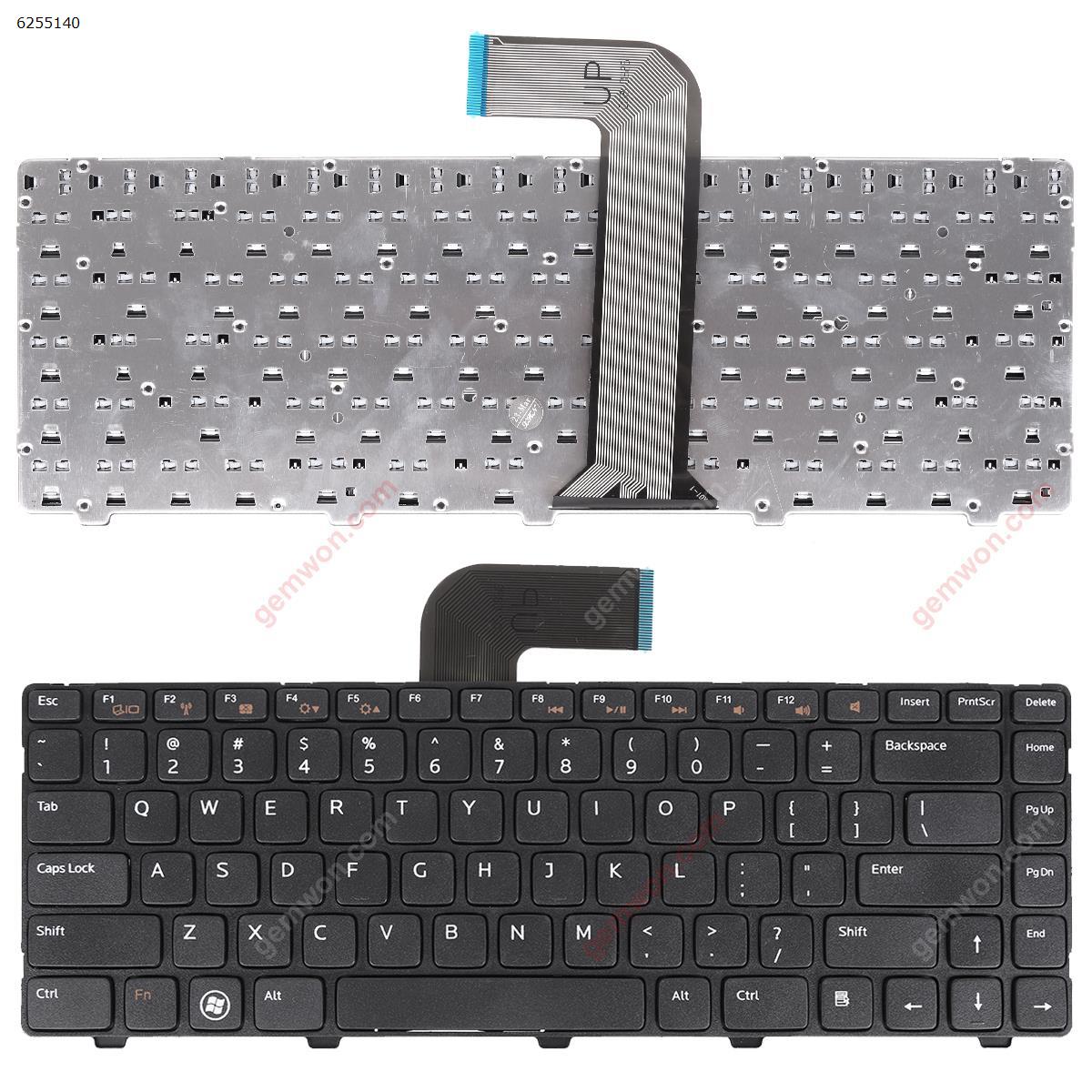 Picture of New Replacement Laptop Keyboard For DELL Vostro 3550/XPS L502/New Inspiron 14R/Inspiron N4110 M4110 N4050 M4040  N5050 M5050 M5040 N5040 N411Z BLACK FRAME BLACK US Layout