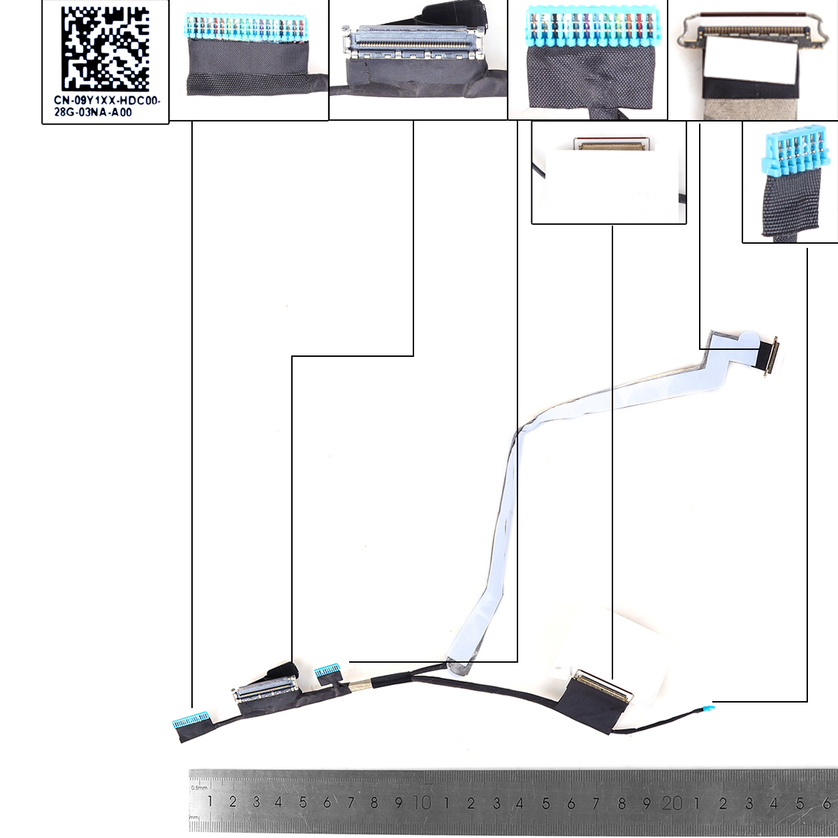 Picture of New LCD Display Screen Cable Replacement  For Dell  Latitude 5430 E5430 40pin 0.5