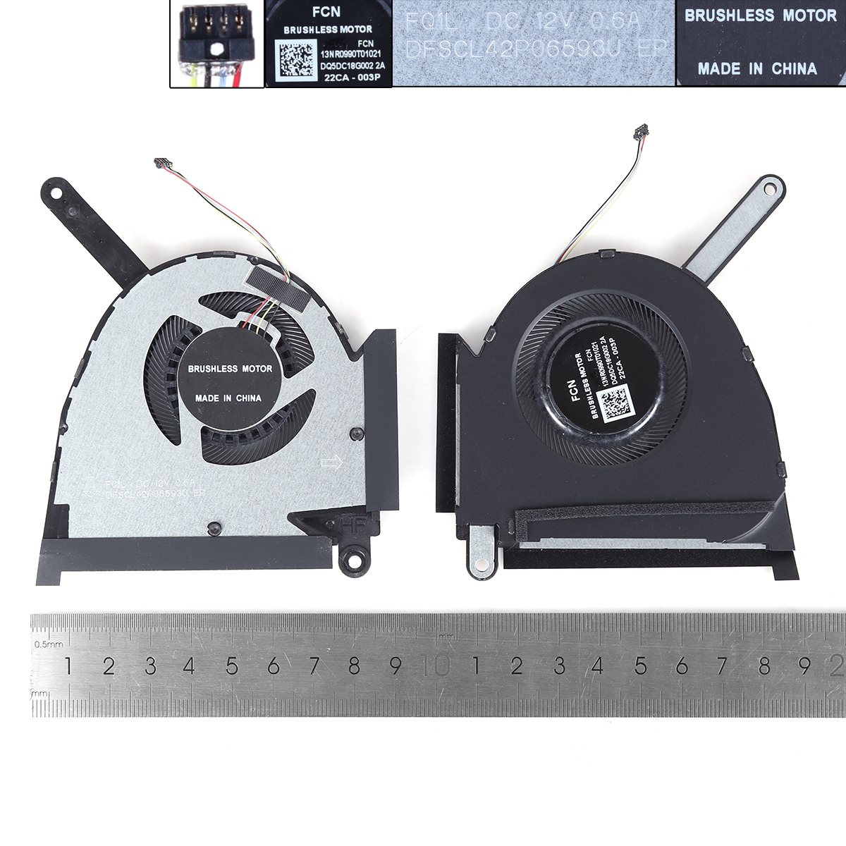 Picture of New Replacement CPU Cooling Fan For ASUS FX517 FX517Z FX517ZR ZC AIR 2022 12V （CPU ORG） N/A Layout