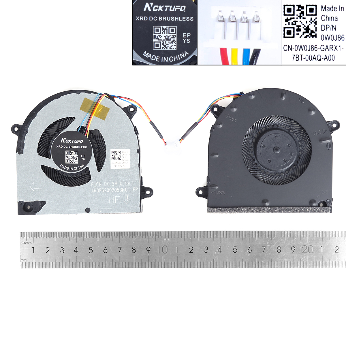 Picture of New Replacement CPU Cooling Fan For Lenovo y540-17 Y7000-17 17IRH（GPU,OEM） N/A Layout