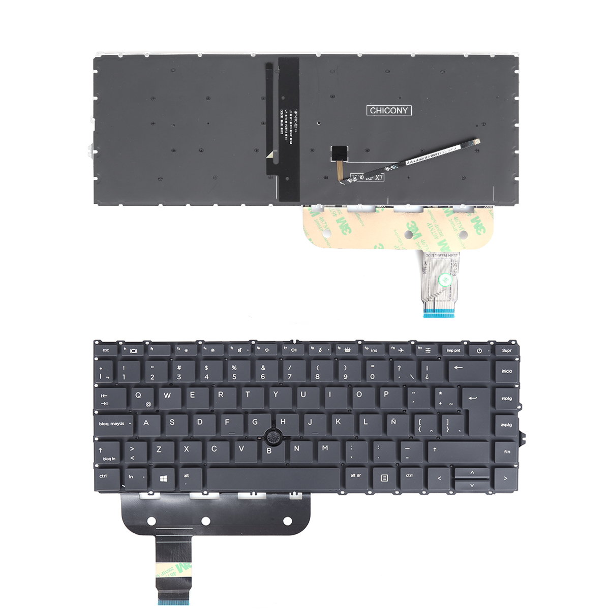Picture of New Replacement Laptop Keyboard For HP EliteBook 840 g7 BLACK（backlit with point WIN8） LA Layout