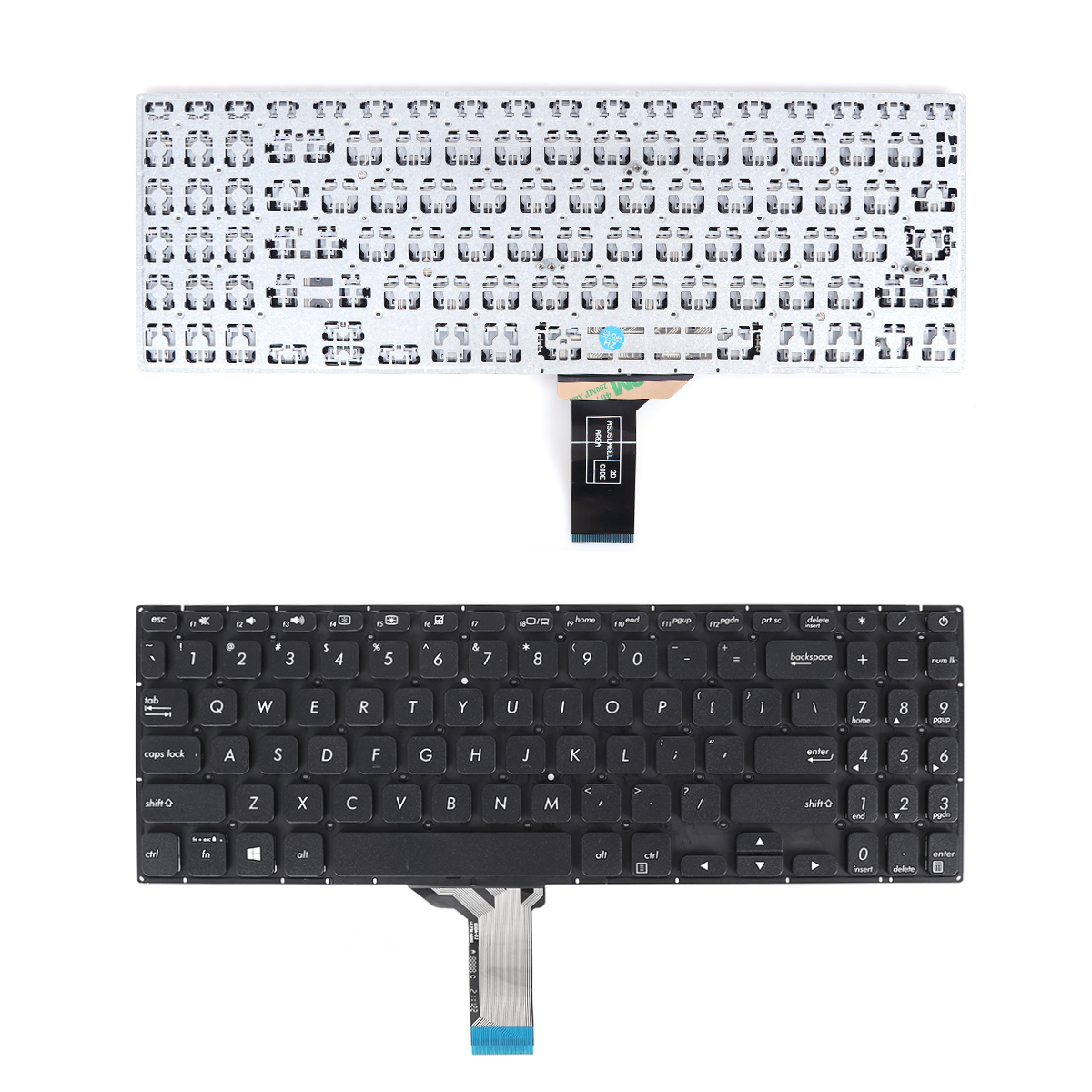 Picture of New Replacement Laptop Keyboard For ASUS X530U X530UA X530UF X530UN X530F X530FA X530FN Black（Without Frame） US Layout