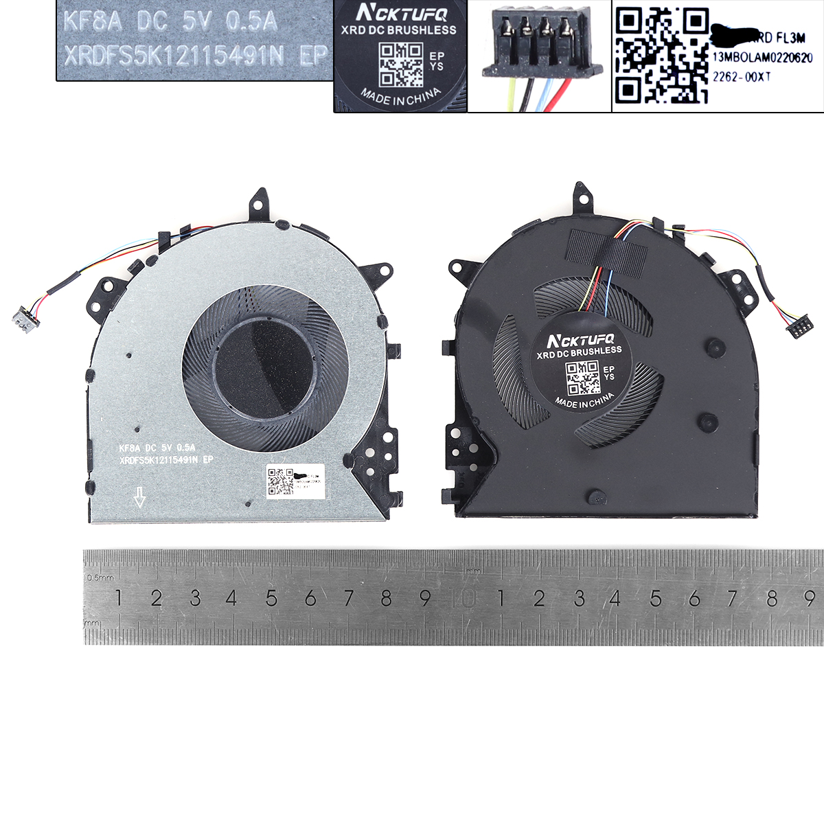 Picture of New Replacement CPU Cooling Fan For Asus Y5100U X512U A512U F512U F512D V5000F R564D（High copy）	 N/A Layout