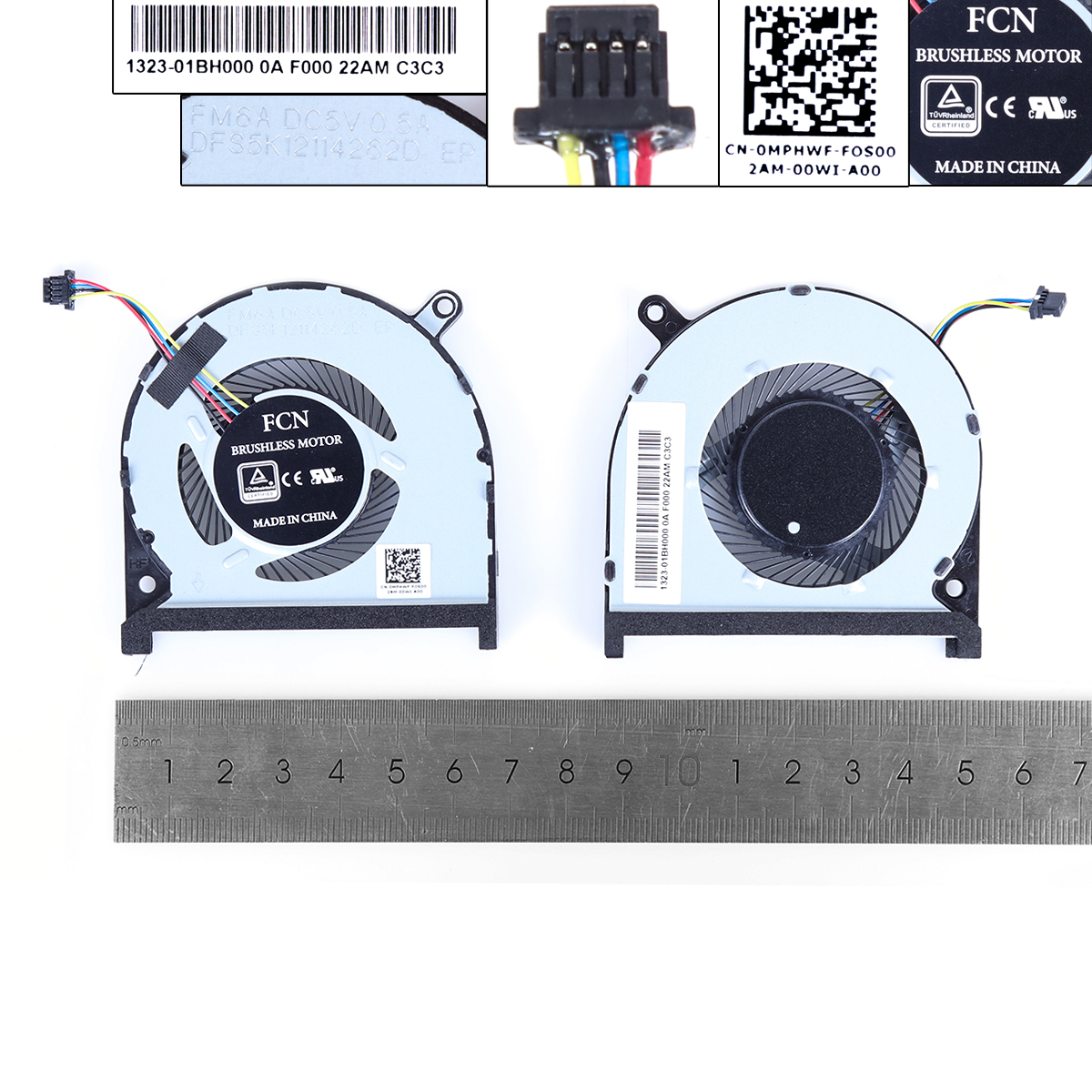 Picture of New Replacement CPU Cooling Fan For DELL insprion 7000 15-7590 7591 P83F（CPU,ORG） 0MPHWF  Layout