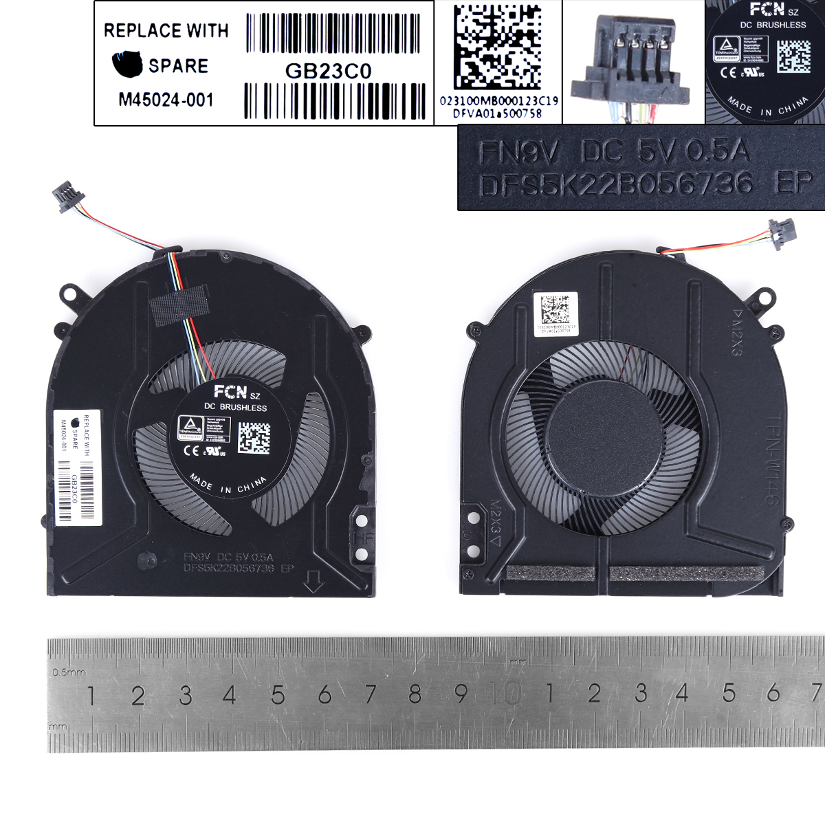 Picture of New Replacement CPU Cooling Fan For HP Pavilion X360 14-DY TPN-W146（ORG） M45024-001 Layout