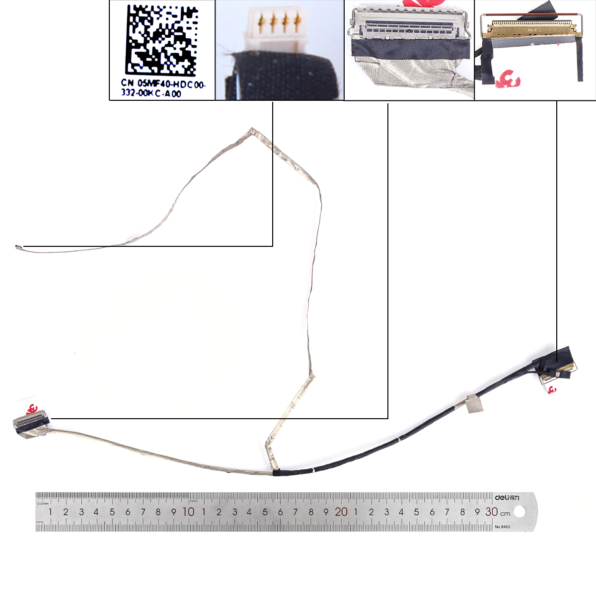 Picture of New LCD Display Screen Cable Replacement  For Dell G15 5530 5535 5540 554 40pin 0.4 FHD