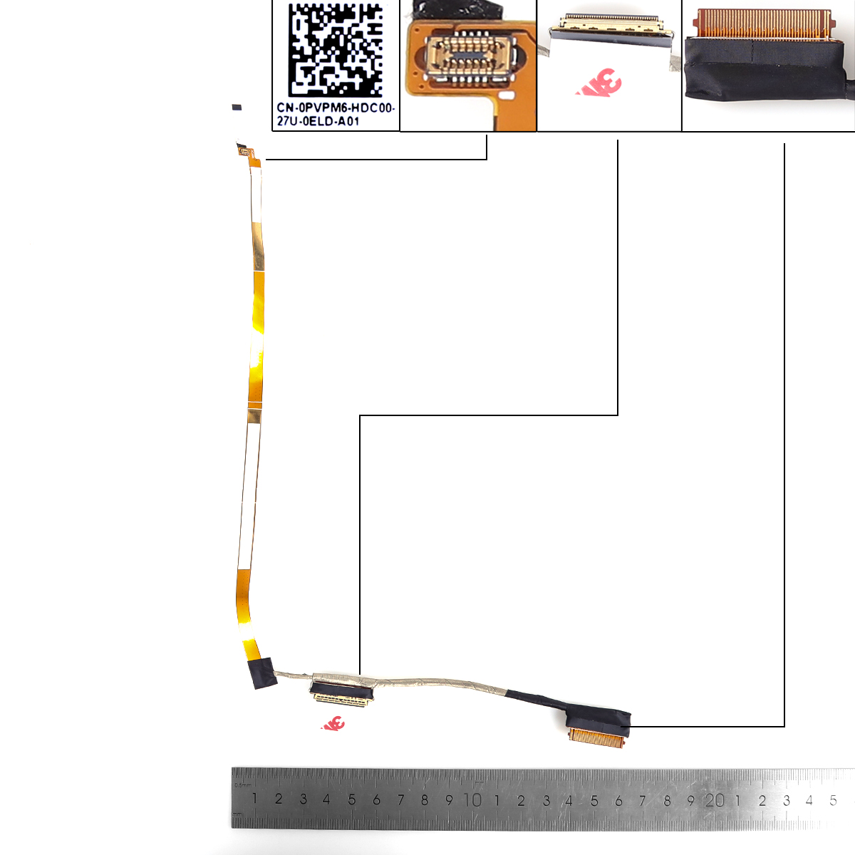 Picture of New LCD Display Screen Cable Replacement  For DELL Inspiron 3520 3521 3525 40pin.