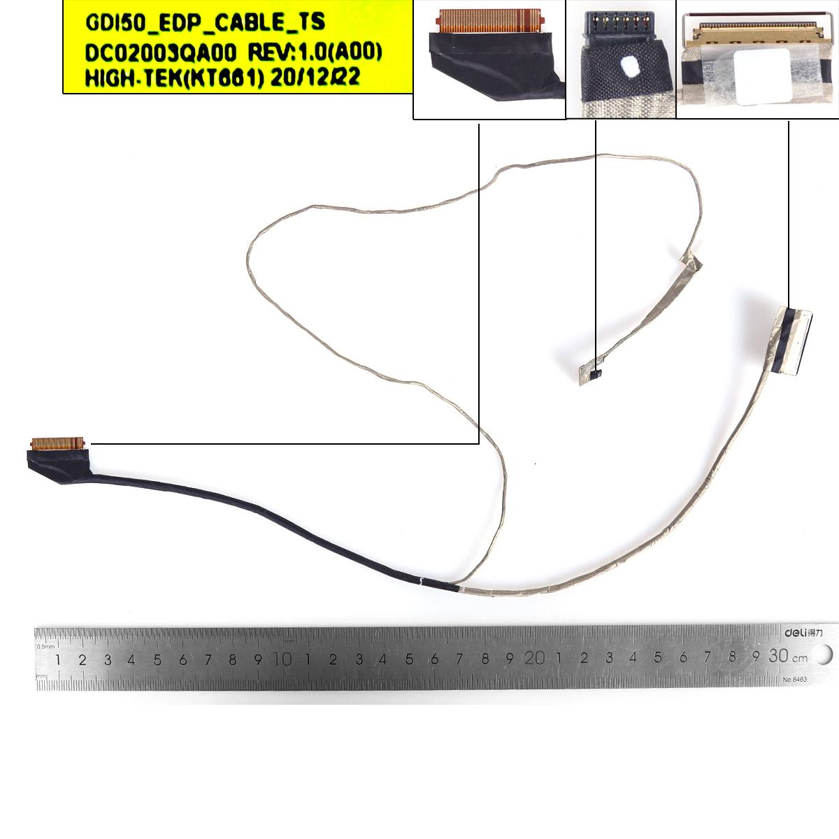 Picture of New LCD Display Screen Cable Replacement  For Dell 3501 3502 3505 5593 40pin.