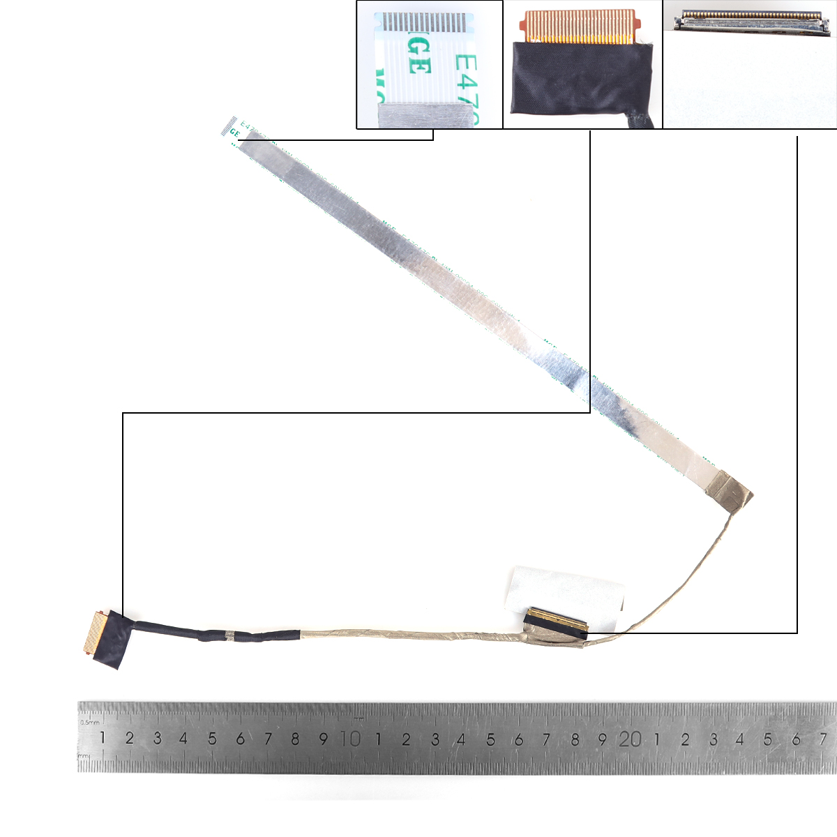 Picture of New LCD Display Screen Cable Replacement  For HP 15 15-EH 15-EG TPN-Q245 40pin 0.5