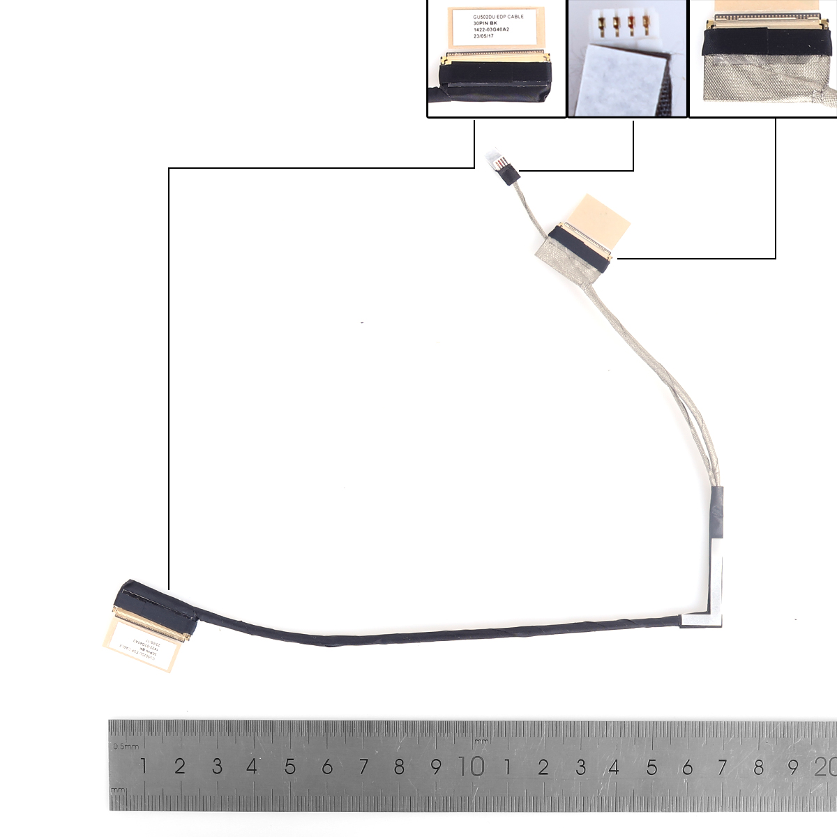 Picture of New LCD Display Screen Cable Replacement  For ASUS GU502DU GU502LU GU502LW GX502 GA502 30PIN 0.5.