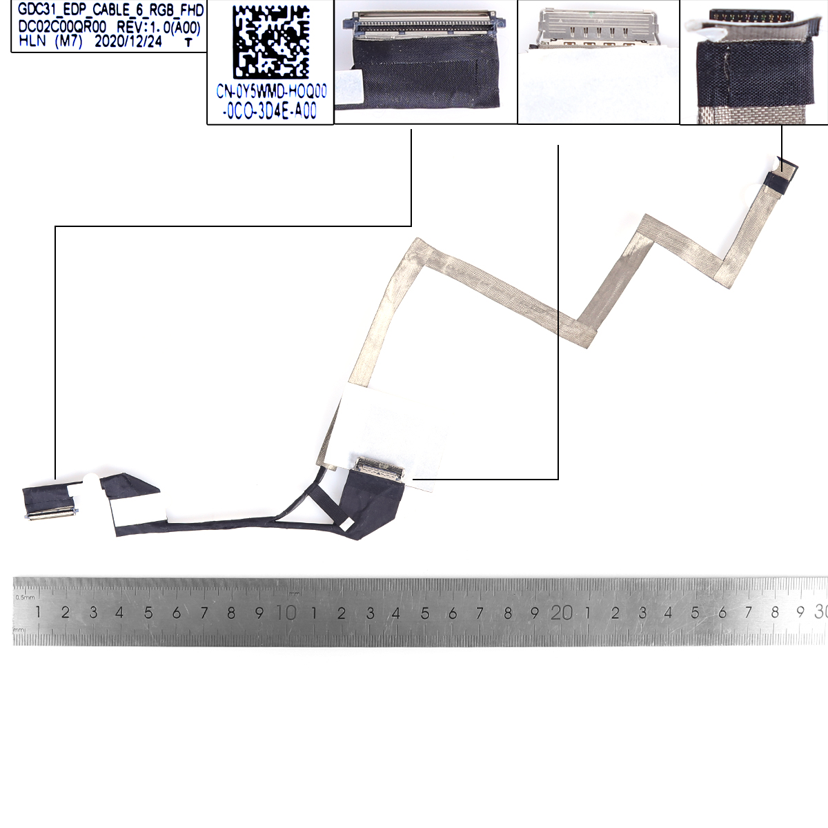 Picture of New LCD Display Screen Cable Replacement  For Dell Latitude 7320S E7320 30pin0.4 FHD RGB