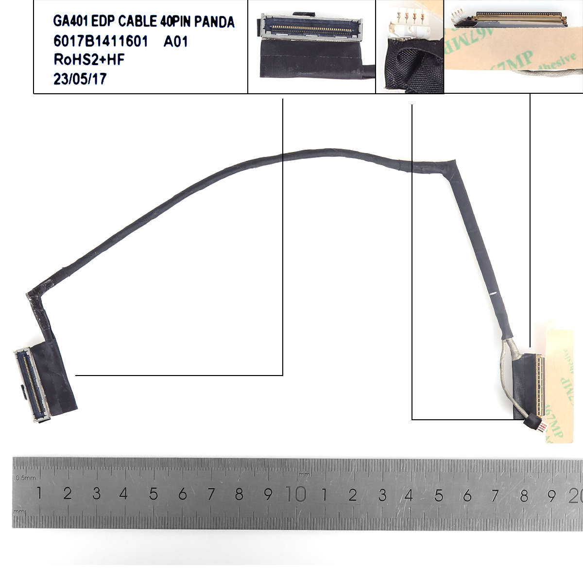 Picture of New LCD Display Screen Cable Replacement  For Asus ROG  14 G14 GA401 GA401QM/QH/IV 40pin 0.5.