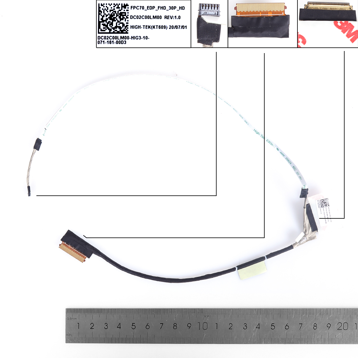 Picture of New LCD Display Screen Cable Replacement  For HP Pavilion 17-CD FPC70 DC02C00LM00 30PIN 