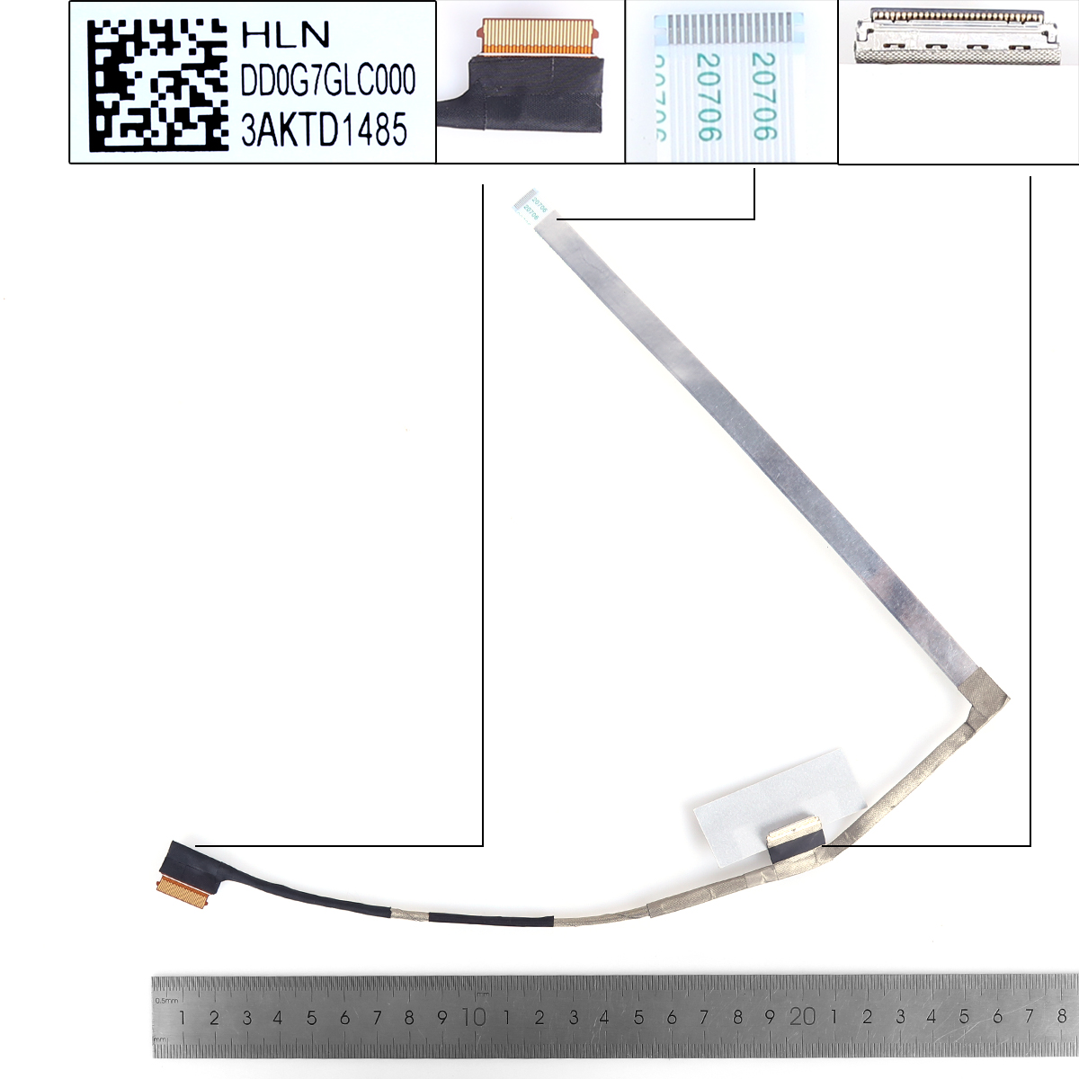 Picture of New LCD Display Screen Cable Replacement  For HP 14-DV tpn-Q244 14-EC 30pin 0.5