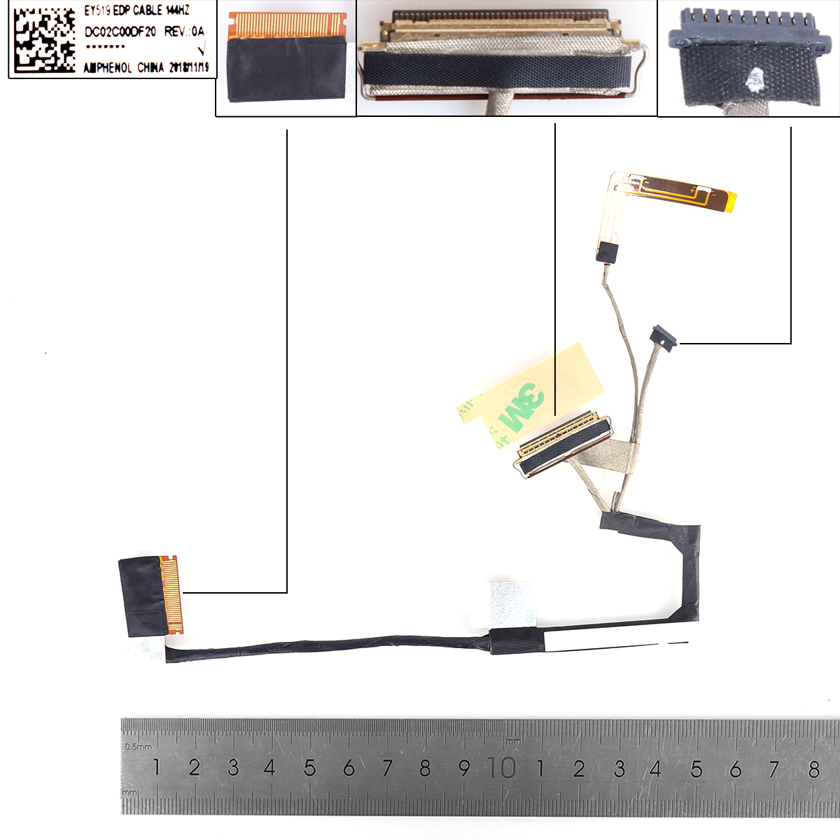 Picture of New LCD Display Screen Cable Replacement  For  Lenovo Y7000P 2018 2019 144hz.