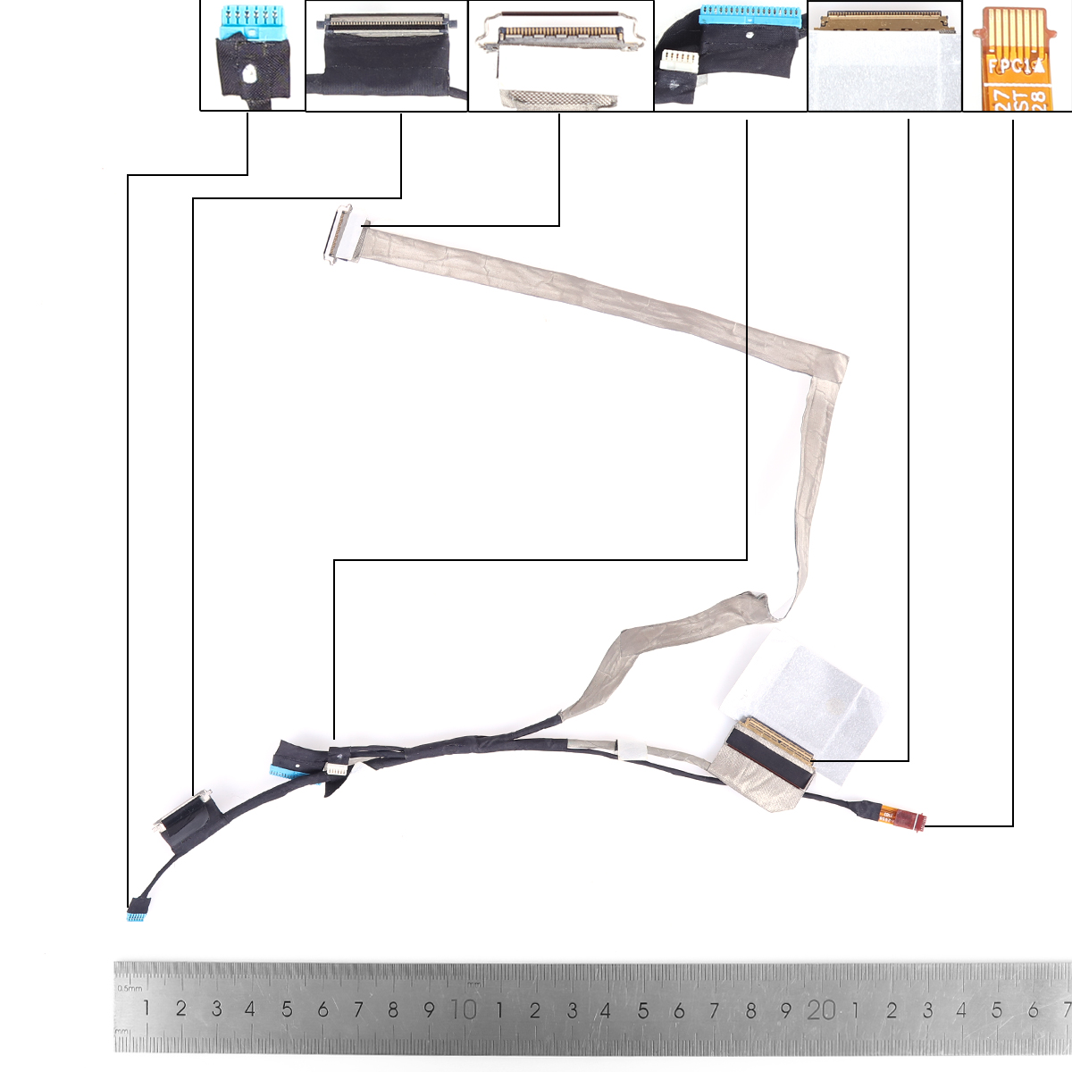 Picture of New LCD Display Screen Cable Replacement  For DELL 7420 E7420 7200 P135G 40PIN 0.5.