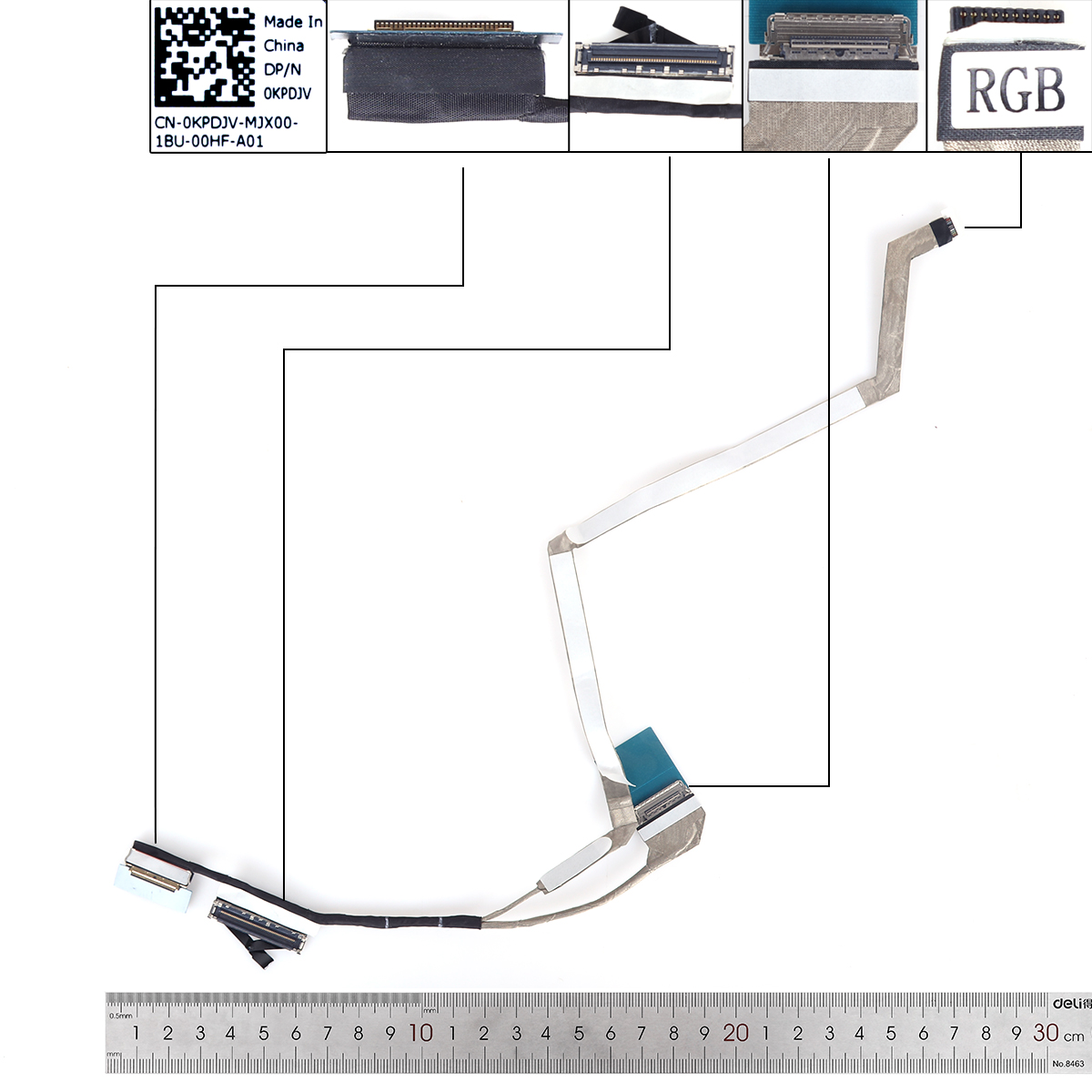 Picture of New LCD Display Screen Cable Replacement  For Dell Precision 5520 Latitude 3560 M5520.