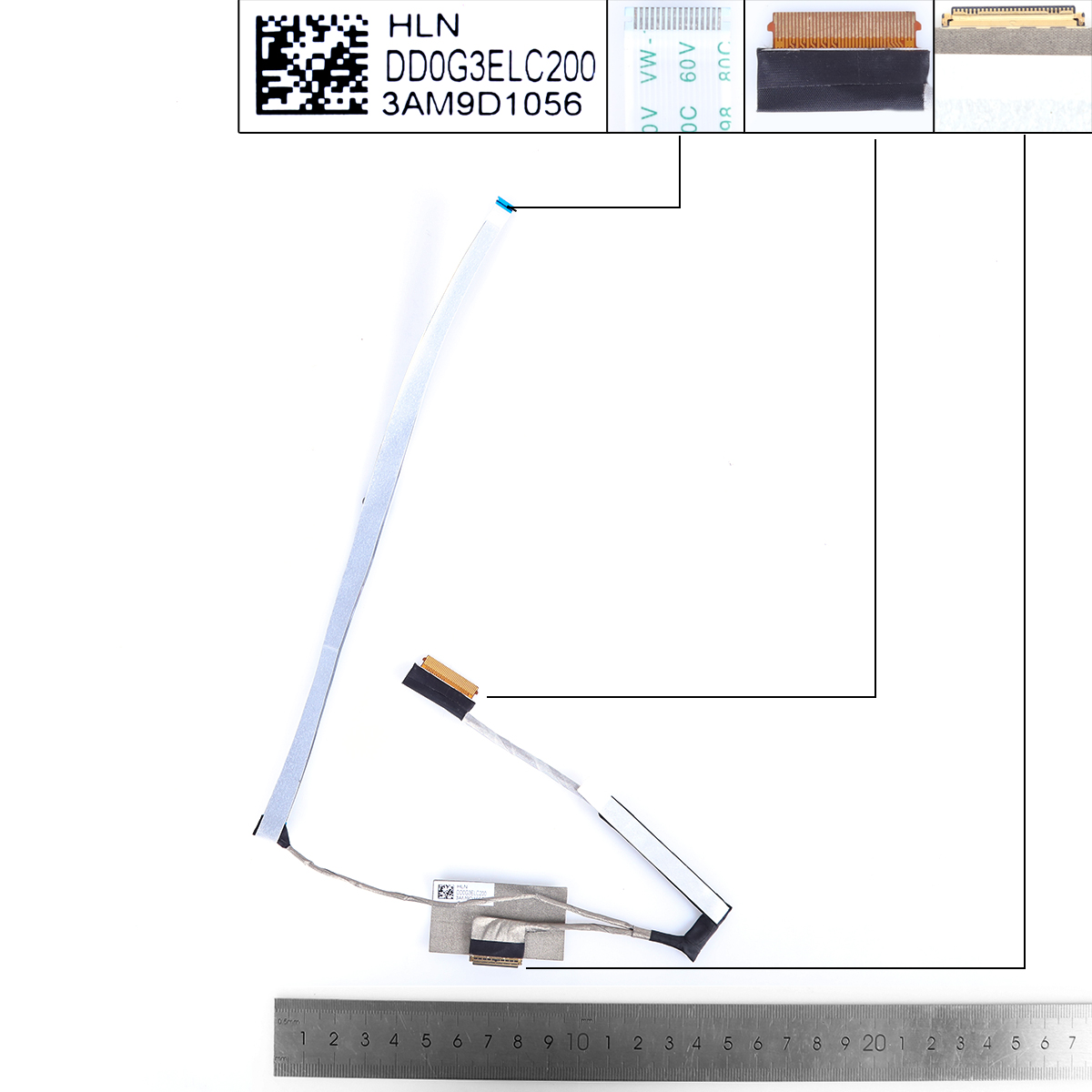 Picture of New LCD Display Screen Cable Replacement  For HP TPN-Q236 Q238 15-EK 15-EN 30pin 0.5