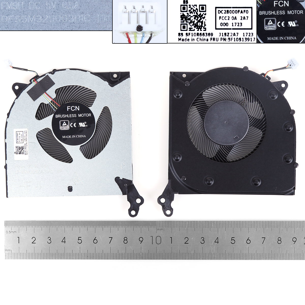 Picture of New Replacement CPU Cooling Fan For LENOVO 2020 R7000 Y550-15 Y7000P CPU 5V With cover，ORG N/A Layout