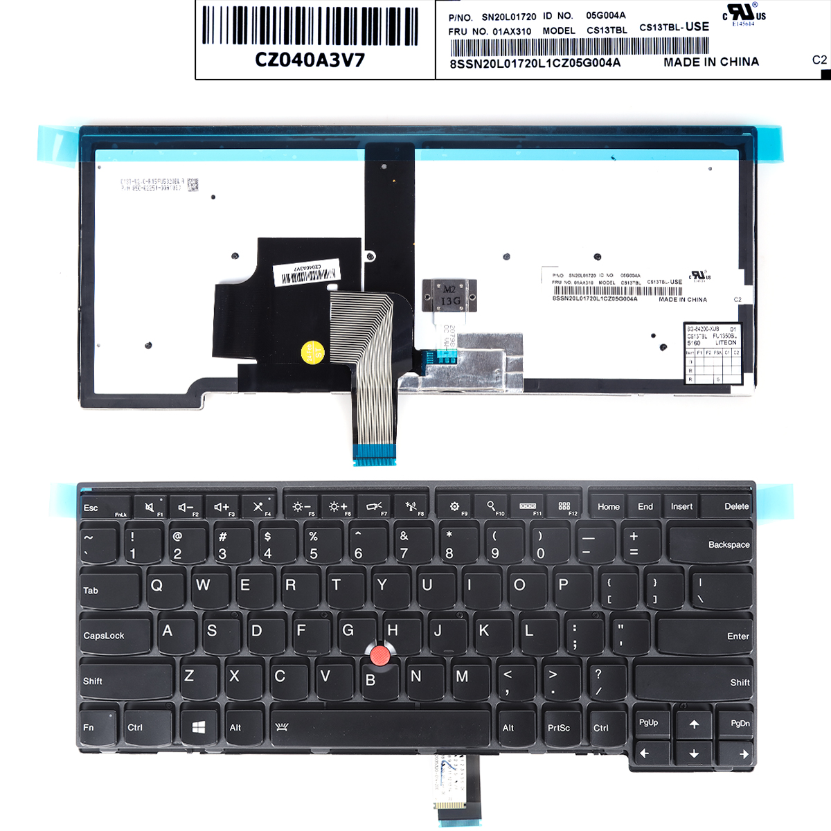 Picture of New Replacement Laptop Keyboard For Thinkpad  T440 T440P T440S T450 T450s T431s E431(  Backlit with point stick For Win8) US Layout