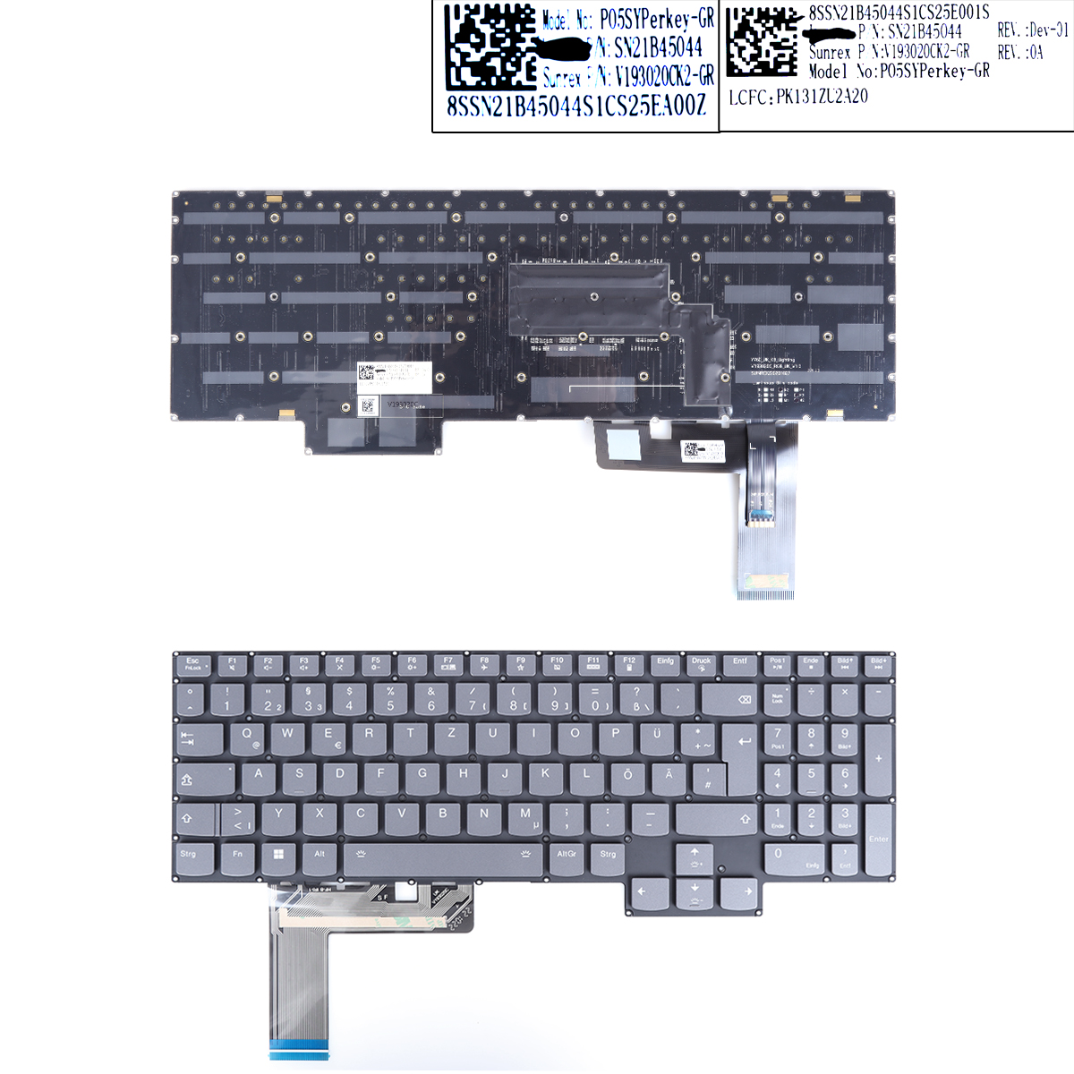 Picture of New Replacement Laptop Keyboard For Lenovo Legion 16" 7 16ACHg6 backlit GR Layout