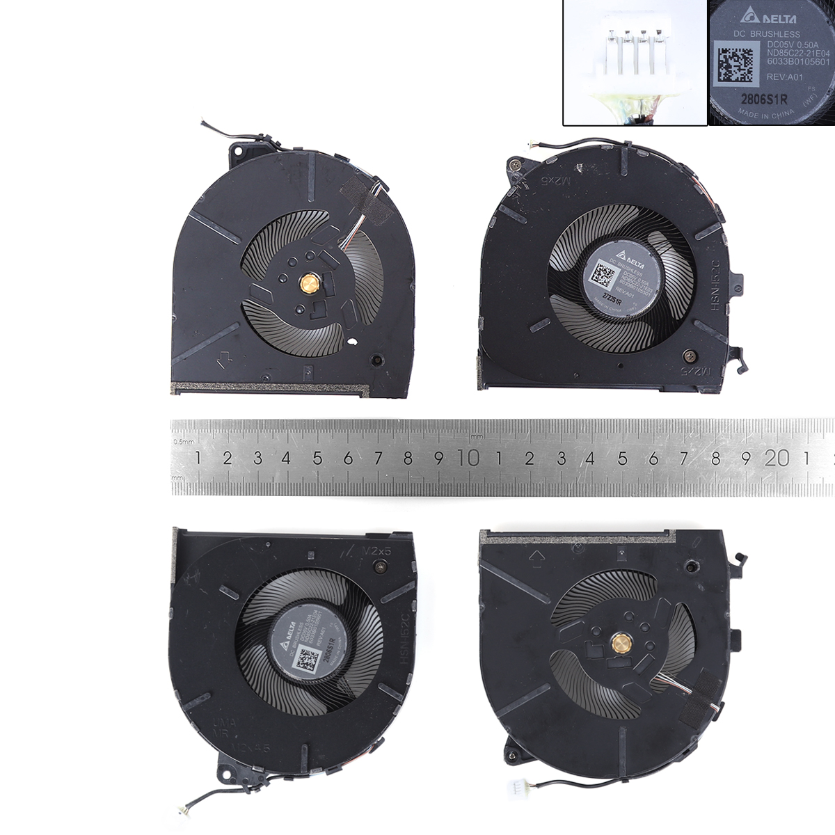 Picture of New Replacement CPU Cooling Fan For HP ZBook Studio 16 Inch G9 HSN-152C cooling fan（L+R,ORG） N/A Layout