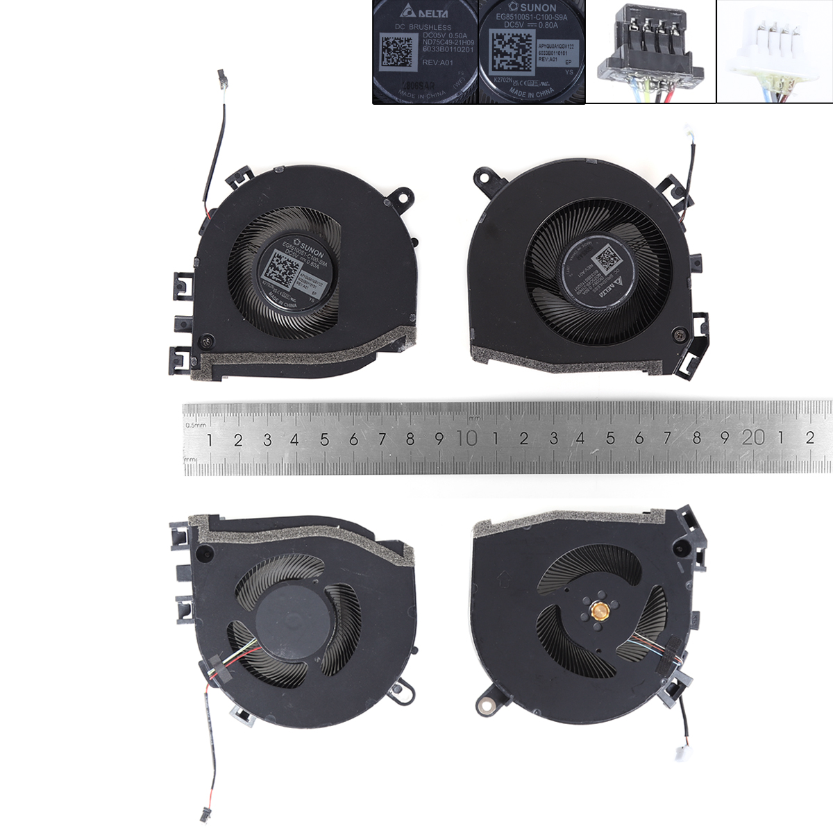 Picture of New Replacement CPU Cooling Fan For HP ZBook Fury 16 G9 G10 （L+R,ORG） N/A Layout
