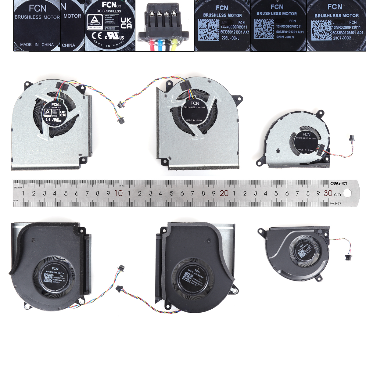Picture of New Replacement CPU Cooling Fan For ASUS ROG Strix G16 G614JI/JJ （ORG）3pcs N/A Layout