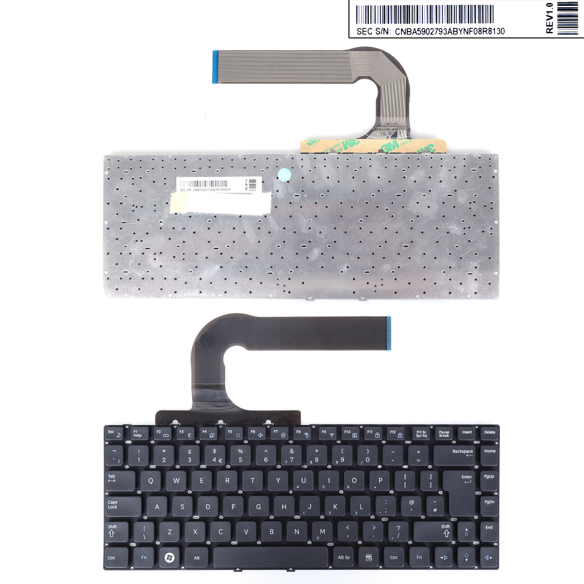 Picture of New Replacement Laptop Keyboard For SAMSUNG Q430 Q460 RF410 RF411 P330 SF310 SF410 SF411 Q330 QX411 QX410 QX310 QX412 X330 X430 Series BLACK Uk Layout
