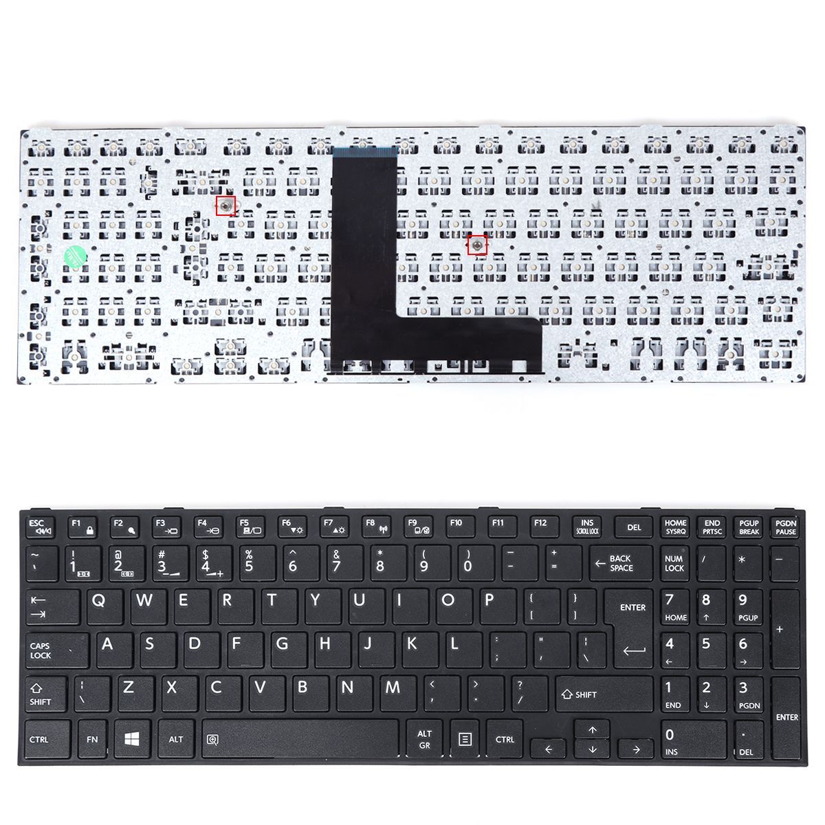Picture of New Replacement Laptop Keyboard For TOSHIBA Satellite C50-B BLACK( Big Enter , For Win8)  UI Layout