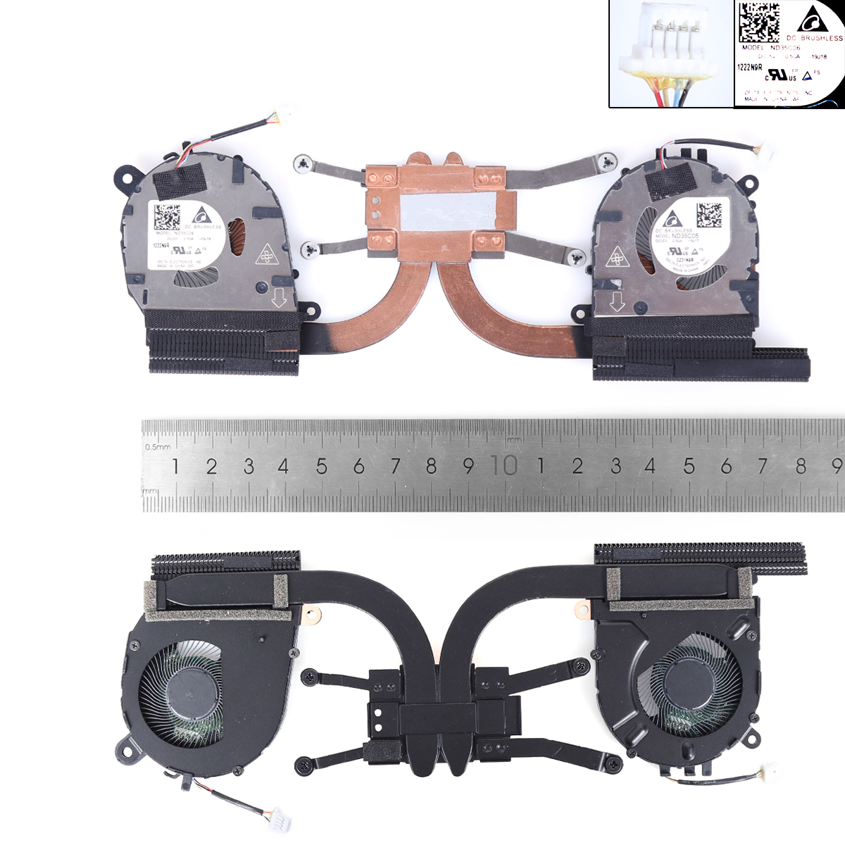 Picture of New Replacement CPU Cooling Fan For  HP EliteBook x360 1040 1030 G7 G8 with Heatsink M16006 M45823-001 Layout