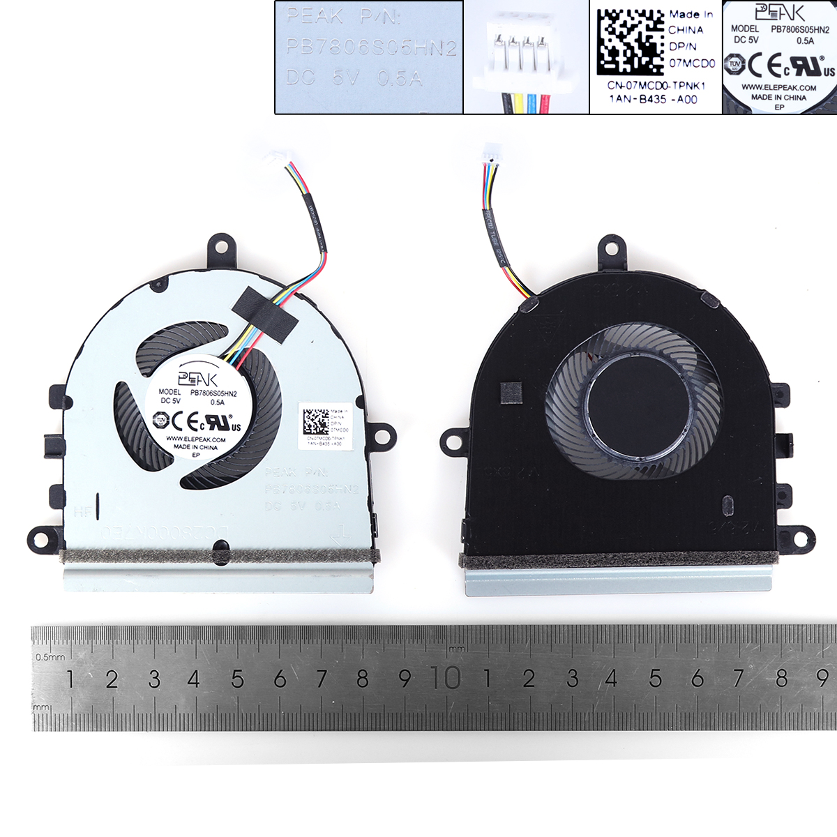 New Replacement CPU Cooling Fan For DELL Inspiron 5570 15-5575 3583 （Original，Version 2, a little flaw）  07MCD0的图片