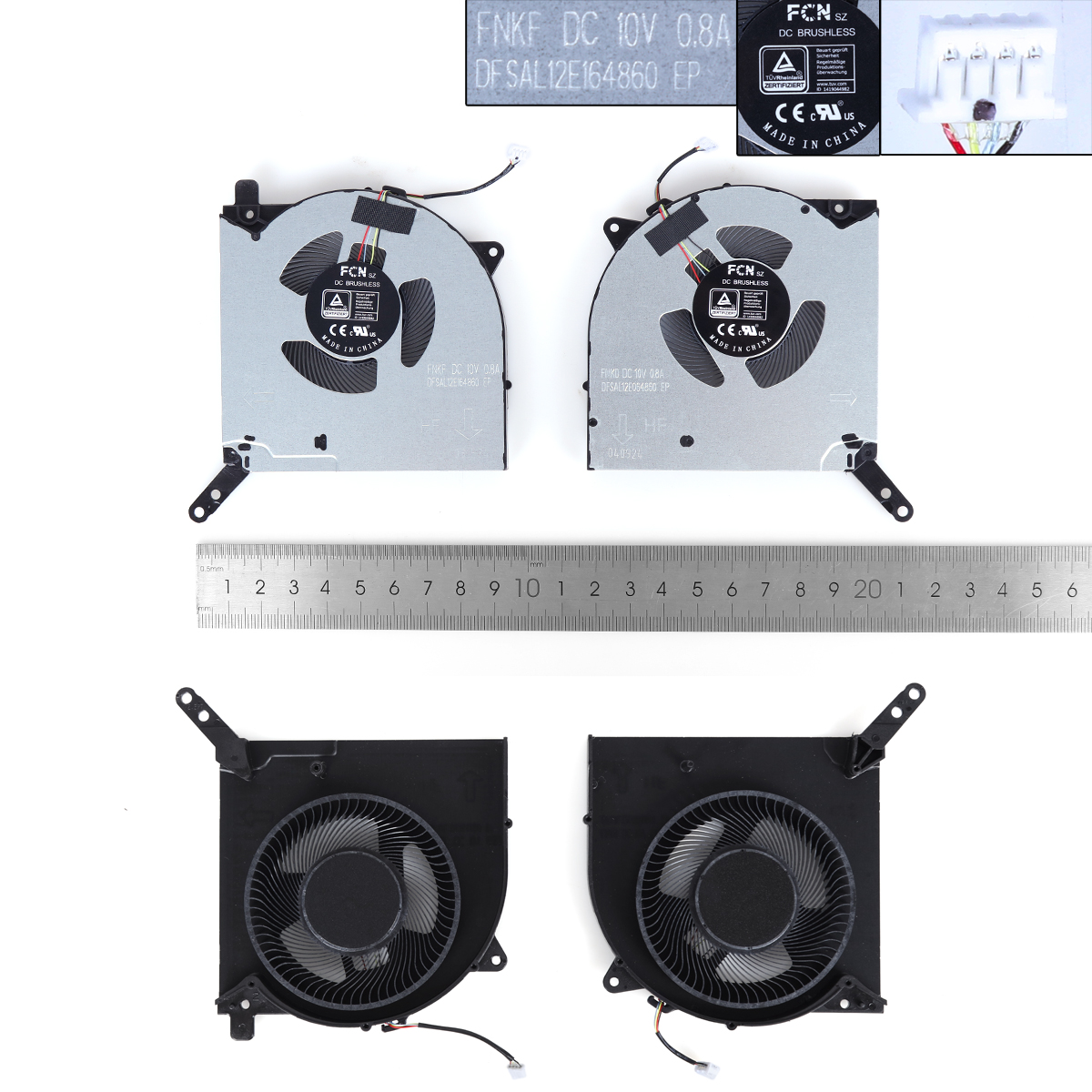Picture of New Replacement CPU Cooling Fan For Lenovo R9000P Y9000P 2021 Legion 5 Pro-16ACH6H 10V（CPU+GPU,ORG） N/A Layout