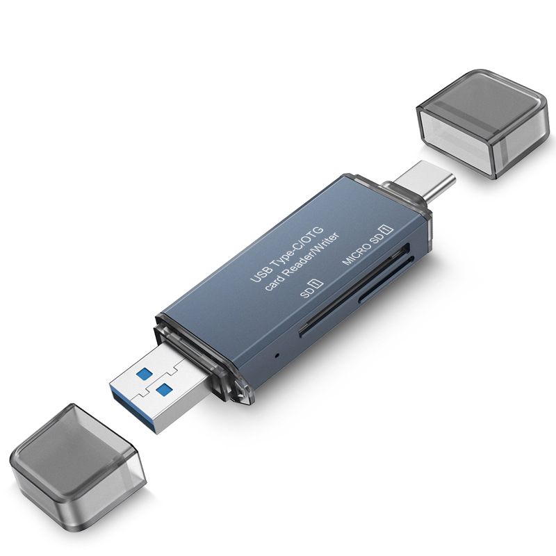 Picture of USB 3.0 Mobile card reader tf sd High Speed all-in-one Mini typec Dual Drive Letter otg card reader