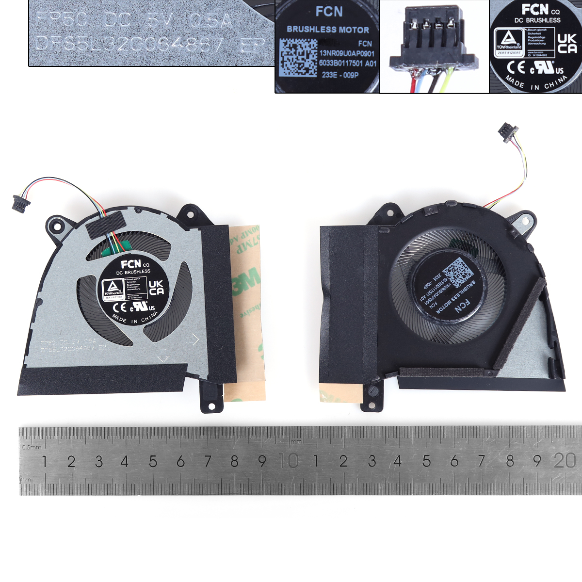 Picture of New Replacement CPU Cooling Fan For ASUS  ROG G14 GA402R GA402RJ/K 2022 CPU N/A Layout