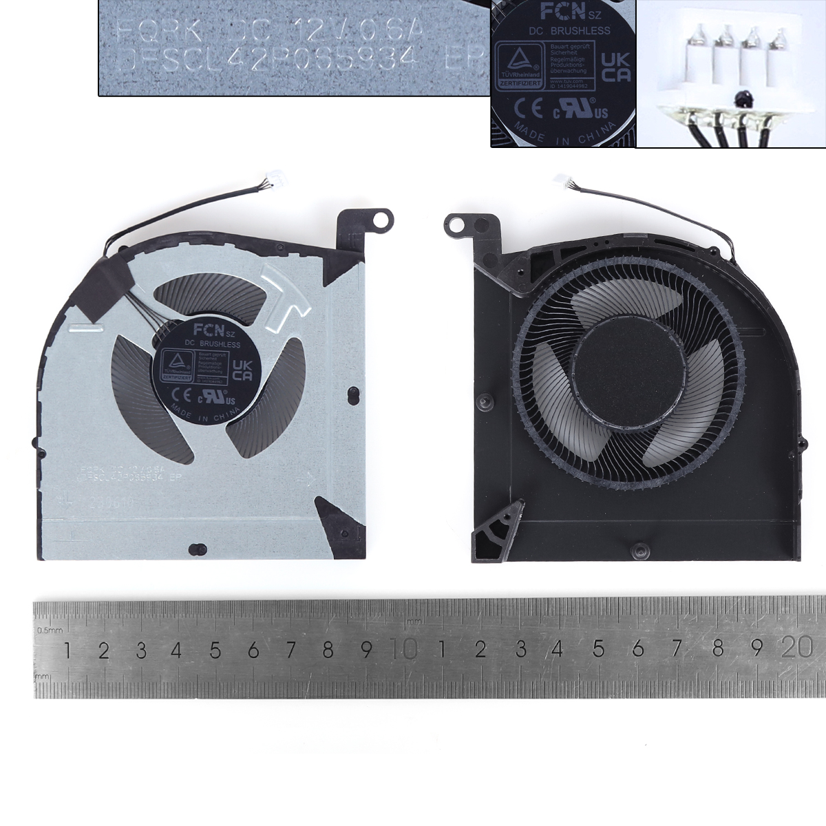 Picture of New Replacement CPU Cooling Fan For Lenovo LOQ 15IRH8 GeekPro G5000 IRH8 12V（GPU,ORG） N/A Layout