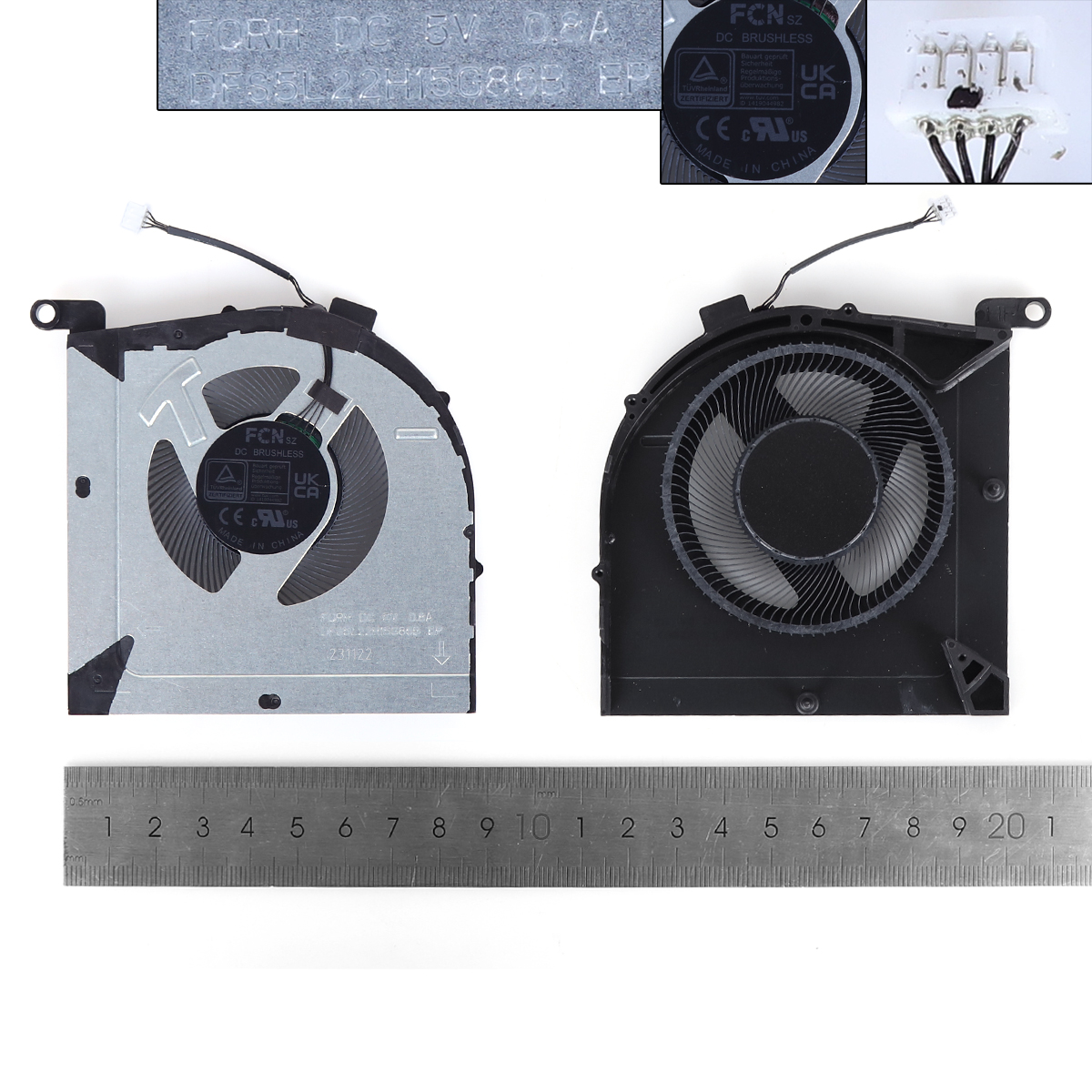 Picture of New Replacement CPU Cooling Fan For Lenovo LOQ 15IRH8 GeekPro G5000 IRH8 5V（CPU，ORG） N/A Layout