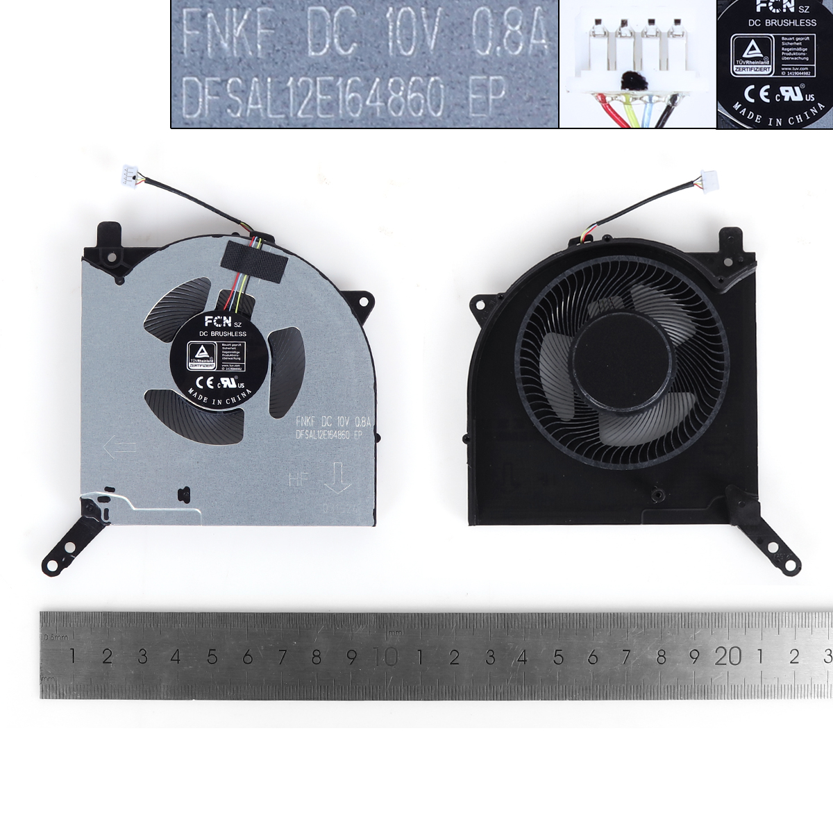 Picture of New Replacement CPU Cooling Fan For Lenovo Legion Y9000P 2021 10V（GPU,ORG）	 N/A Layout