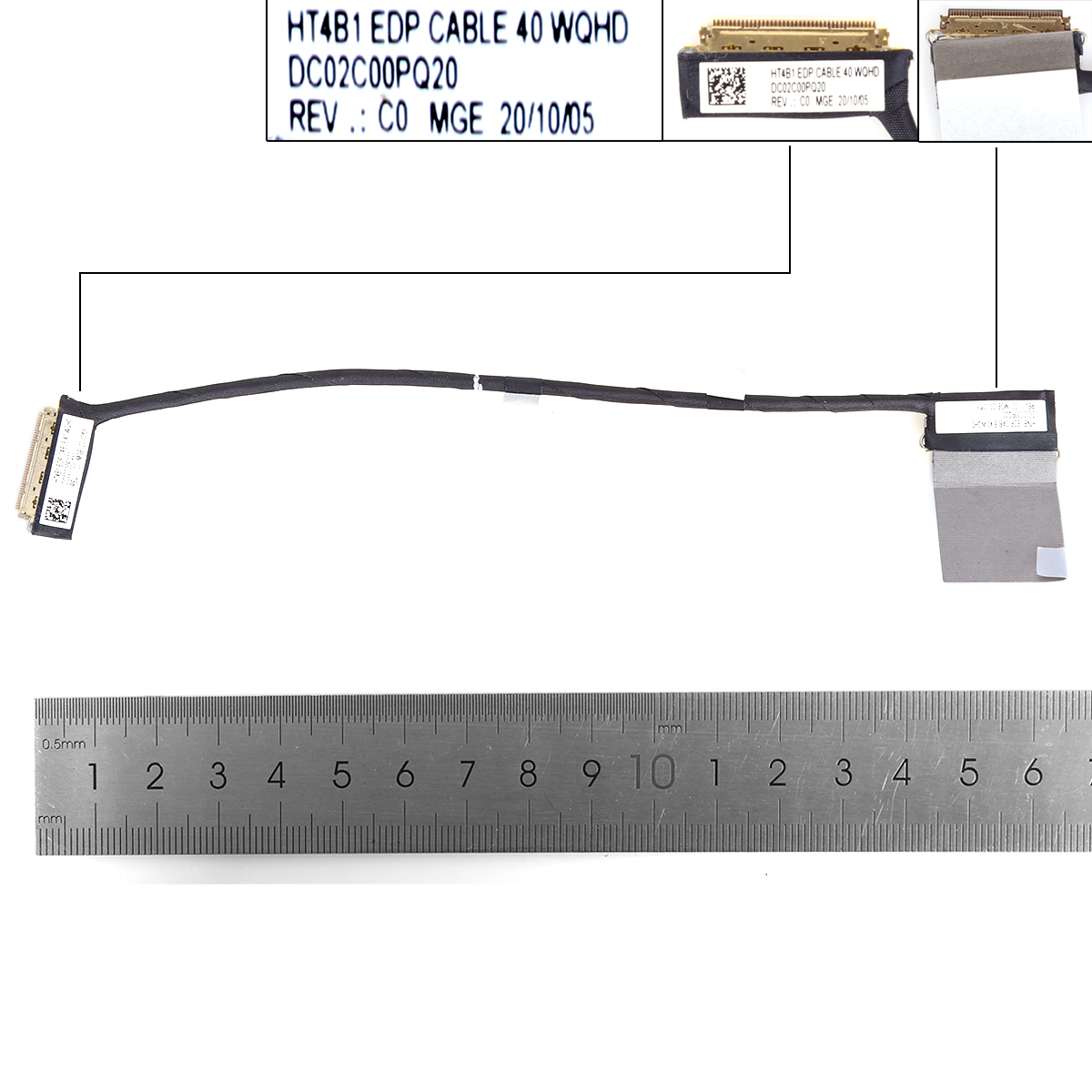 Picture of New LCD Display Screen Cable Replacement  For Lenovo Thinkpad T14s Gen 2 WQHD 40pin0.4	