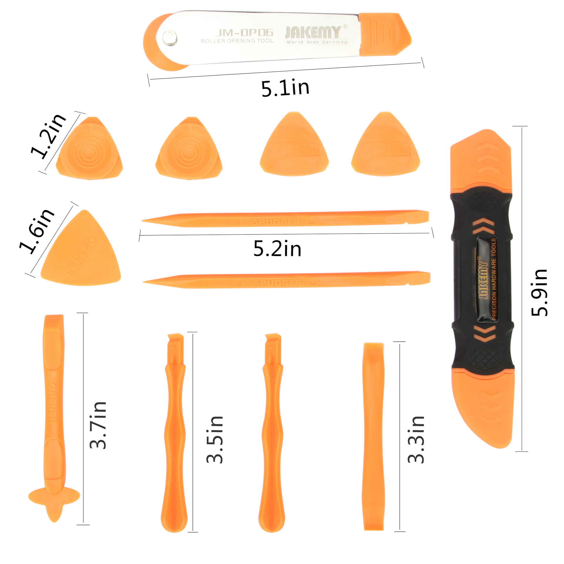 Picture of JAKEMY JM-OP15 DIY Mobile Phone Opener Kit Disassembling Maintenance Set Precision Repair Tools for iPhone Samsung PC Smartphone Tablet Camera