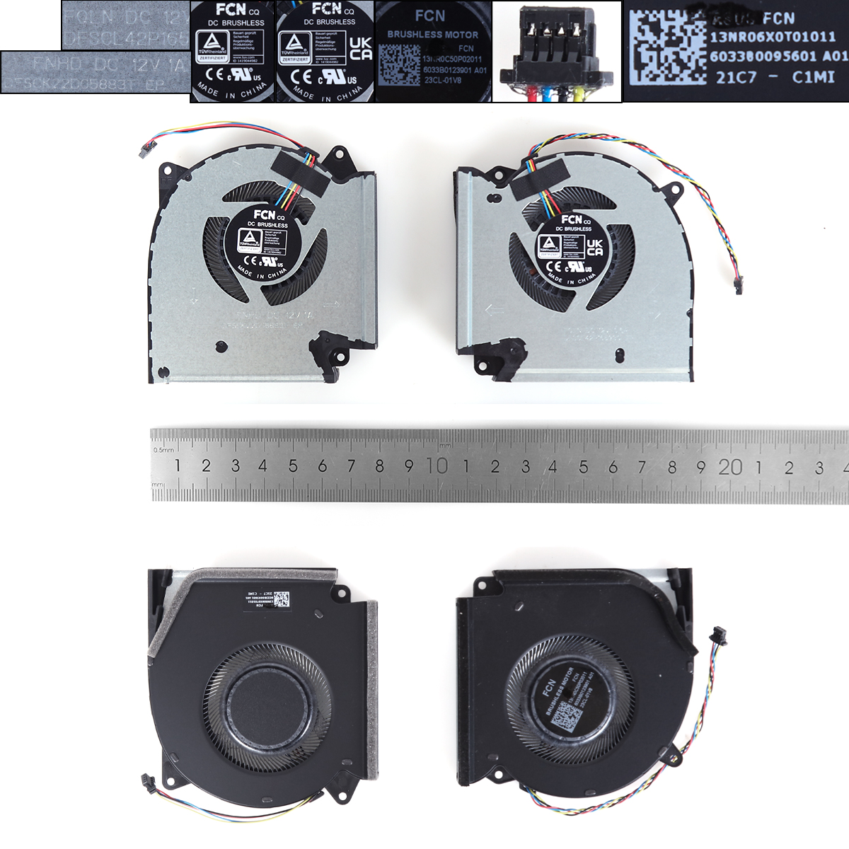 Picture of New Replacement CPU Cooling Fan For ASUS ROG 5PLUS 5R G513QY 2021 G513QM 5900 12V (L+R,ORG) N/A Layout
