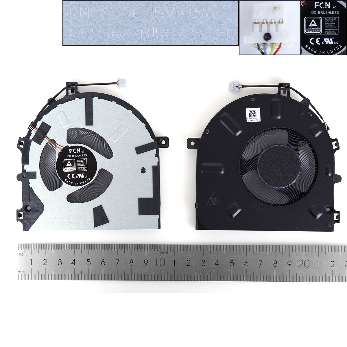 Picture of New Replacement CPU Cooling Fan For Lenovo IdeaPad 5 Pro-14ITL6 Air14 ARH7 14+ACN 5V ORG N/A Layout