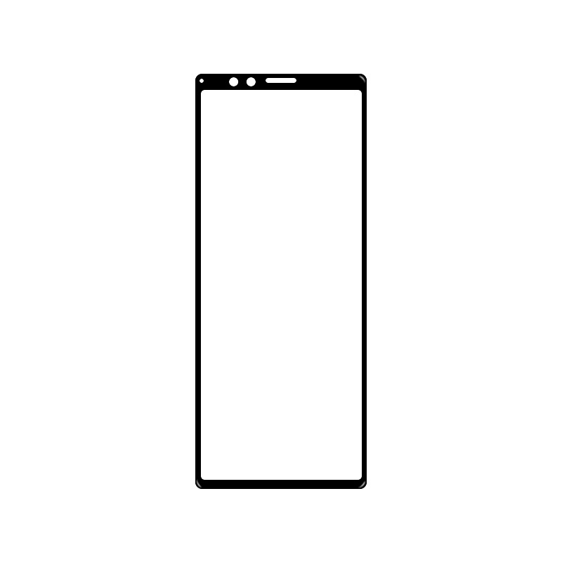 Picture of 10pcs/lot SONY Xperia1 tempered film full adhesive high aluminum glass film SONY XZ4 HD electroplated full plate film