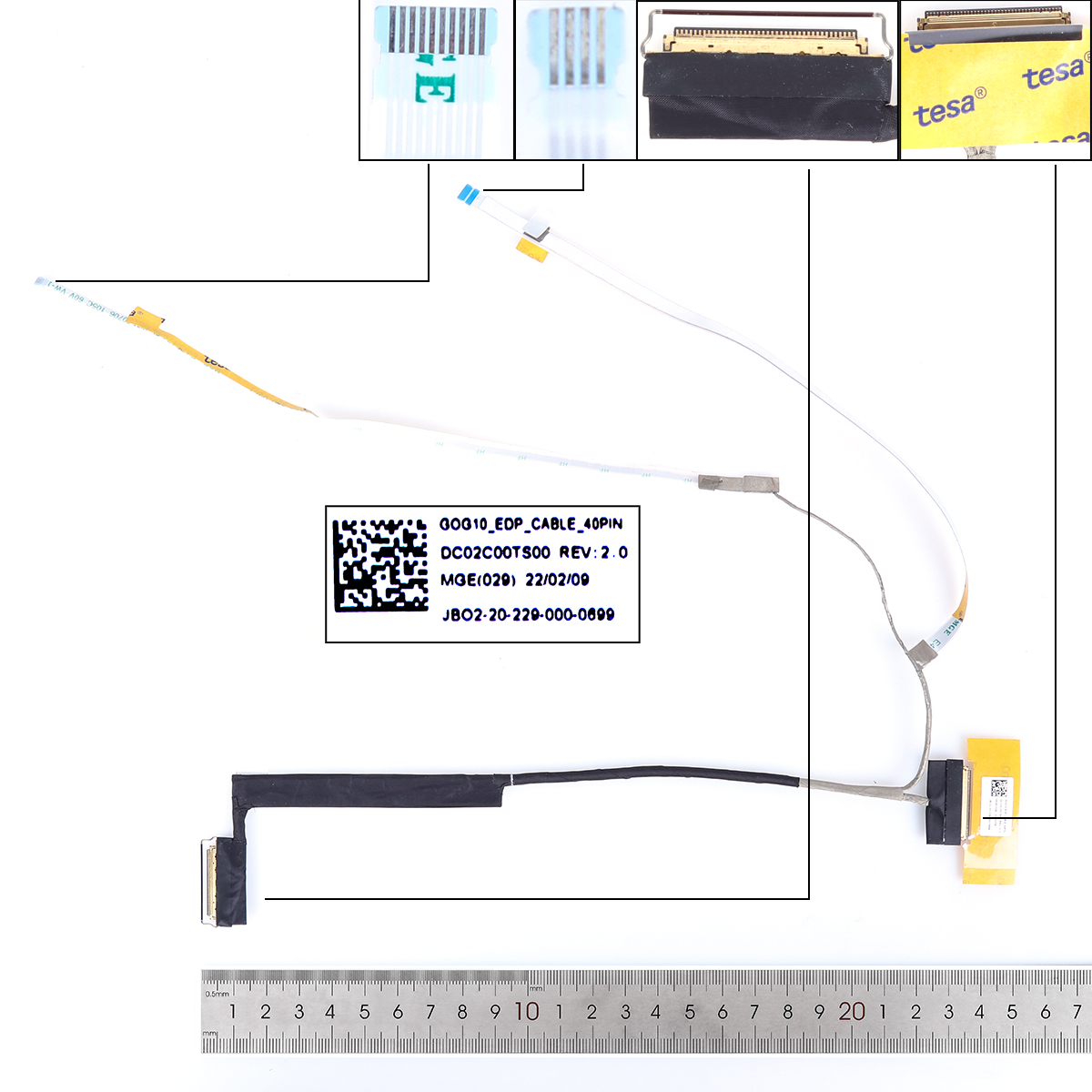 Picture of New LCD Display Screen Cable Replacement  For Lenovo Gaming 3-15IHU6 3-15ACH6 82K1 40pin