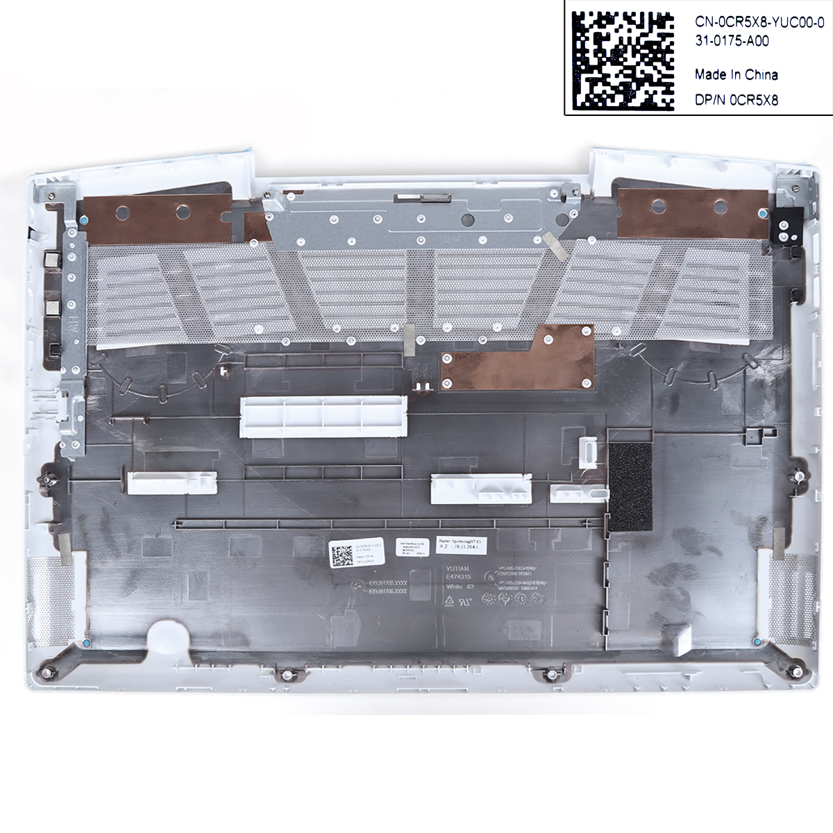 Picture of New Replacement Laptop Cover For DELL G3 3590 Lower Bottom Base Case White（With Type-C interface）.