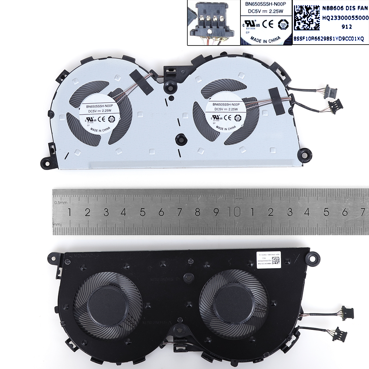 New Replacement CPU Cooling Fan For Lenovo air15 S540-15IWL S540-15IML（ORG,version 2） N/A Layout的图片