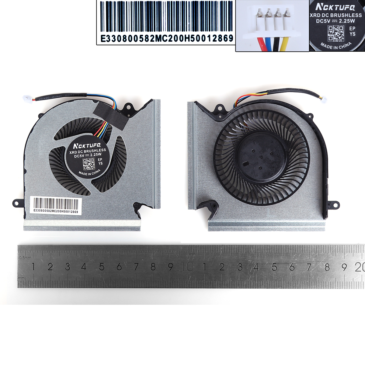 Picture of New Replacement CPU Cooling Fan For MSI GE66 GP66 GL66 MS-1541 1542 N453 N454（CPU High copy） N/A Layout