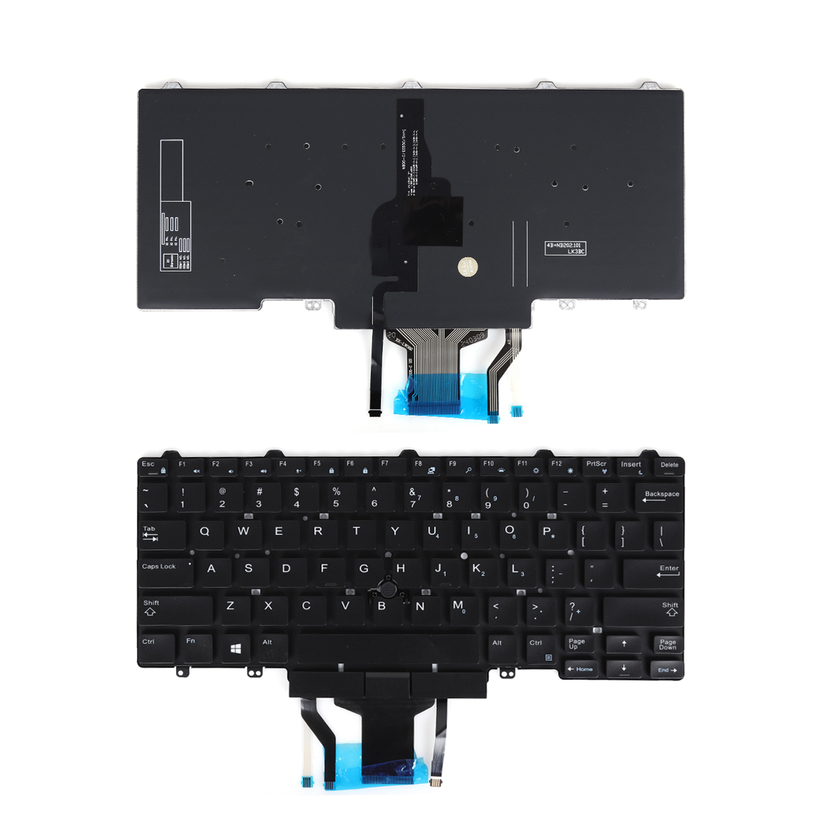 Picture of New Replacement Laptop Keyboard For DELL latitude 7480(with point backlit,Without FRAME,Black)OEM US Layout