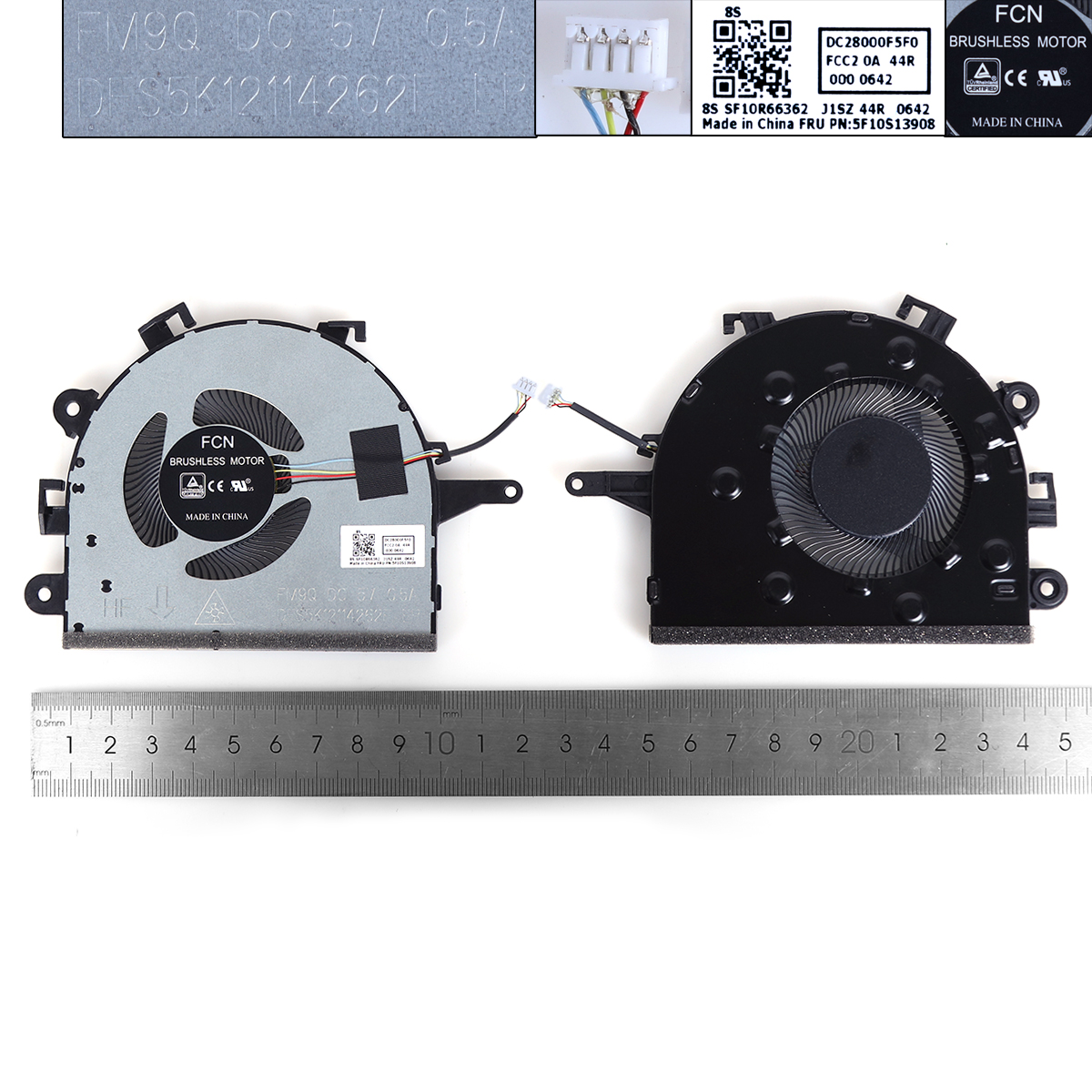 Picture of New Replacement CPU Cooling Fan For Lenovo ideapad 3-17IML05 3-17ARE05 FM9Q 81WC（ORG） N/A Layout